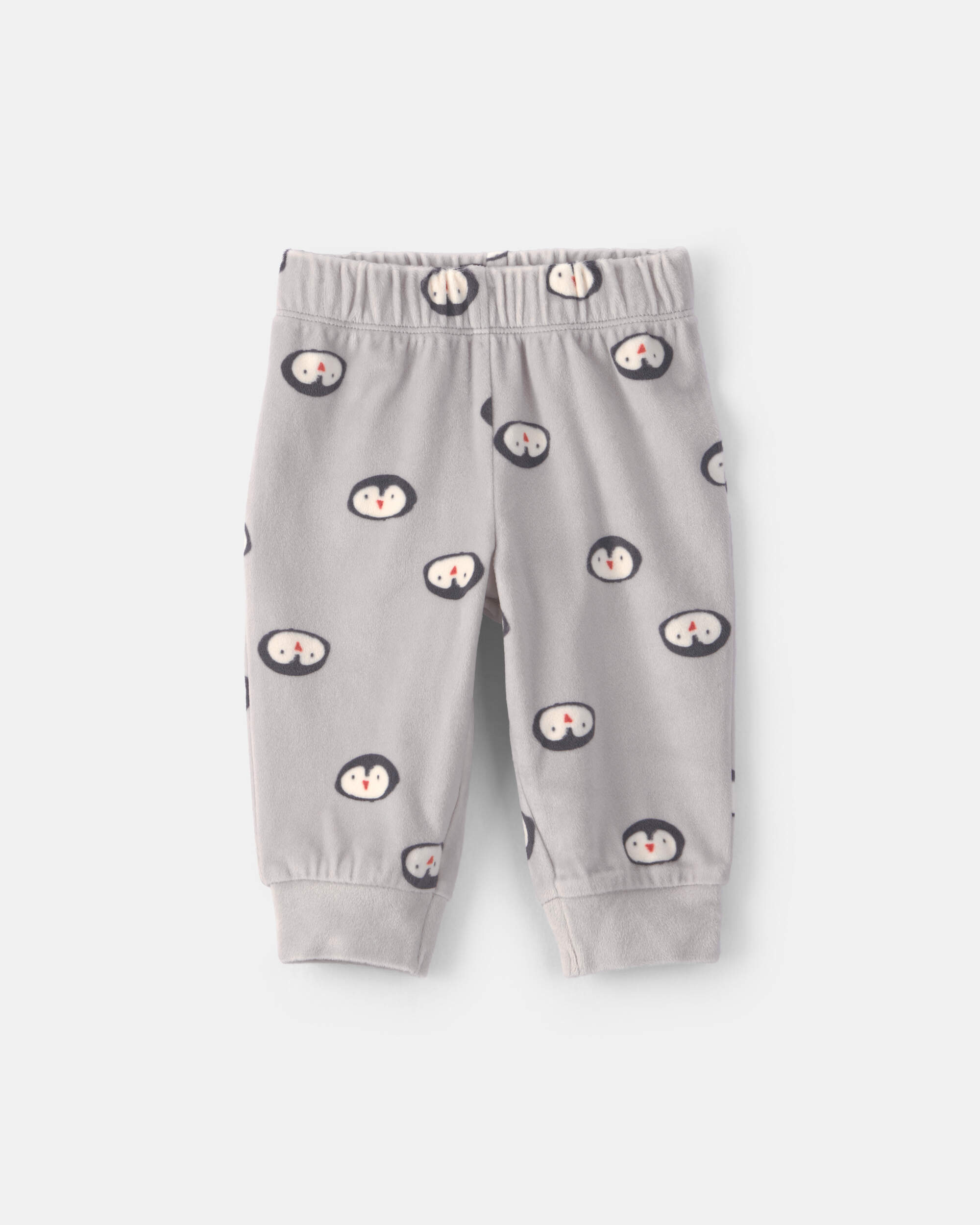Baby Boy 3-Piece Penguin Long-Sleeve Top & Pant Set - Grey