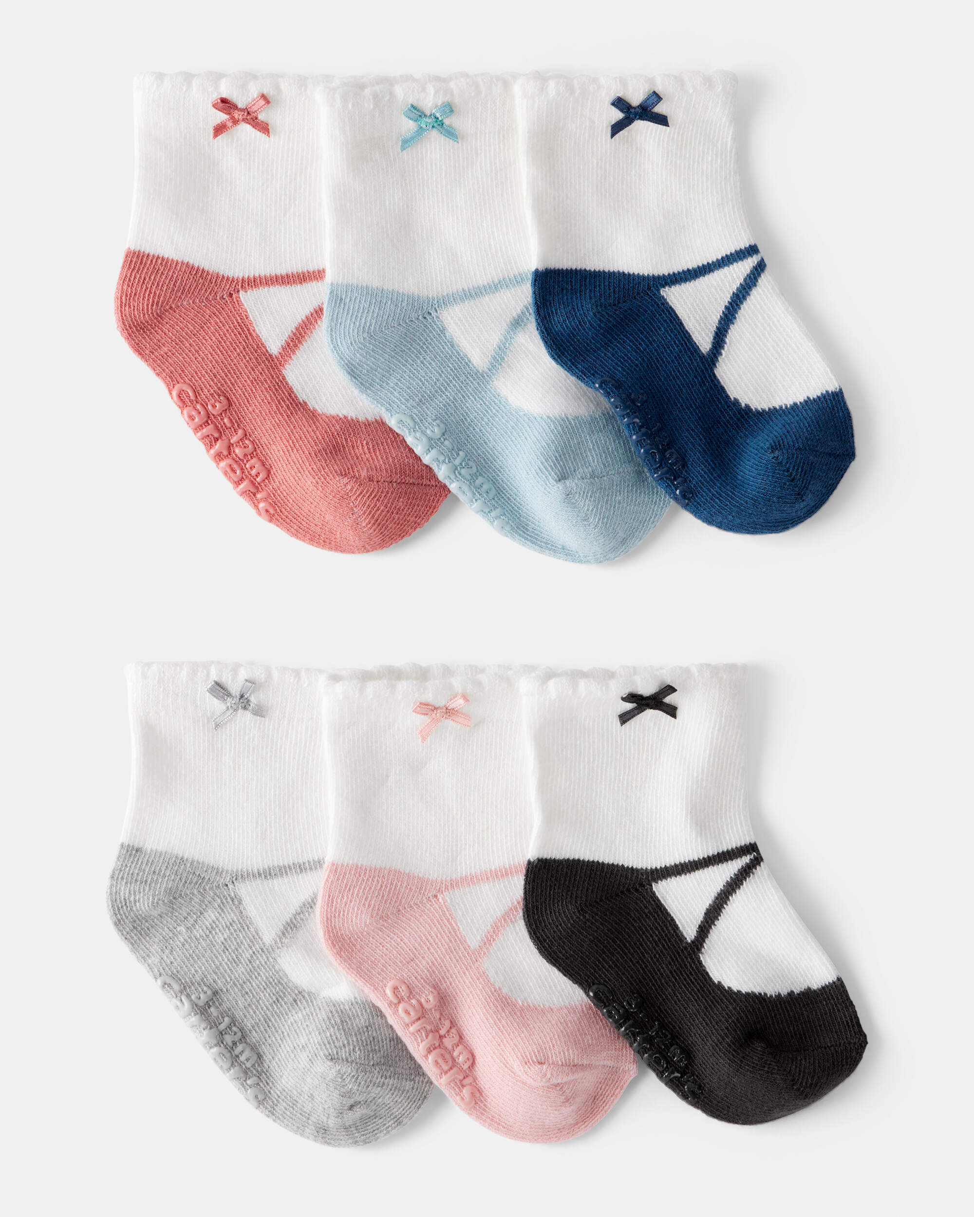 Baby Girl 6-Pack Ankle Socks