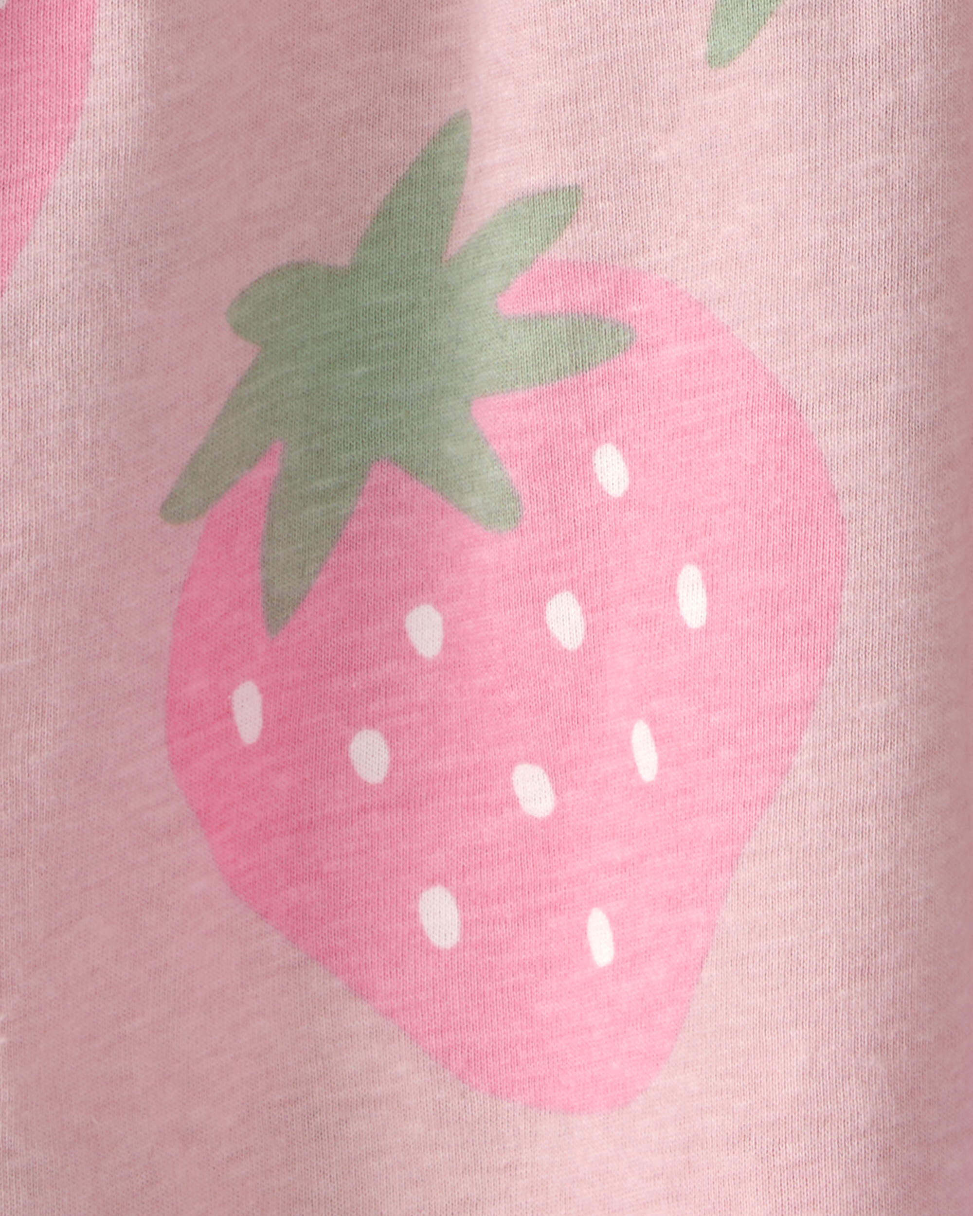 Toddler Girl Strawberry Short-Sleeve Dress - Pink