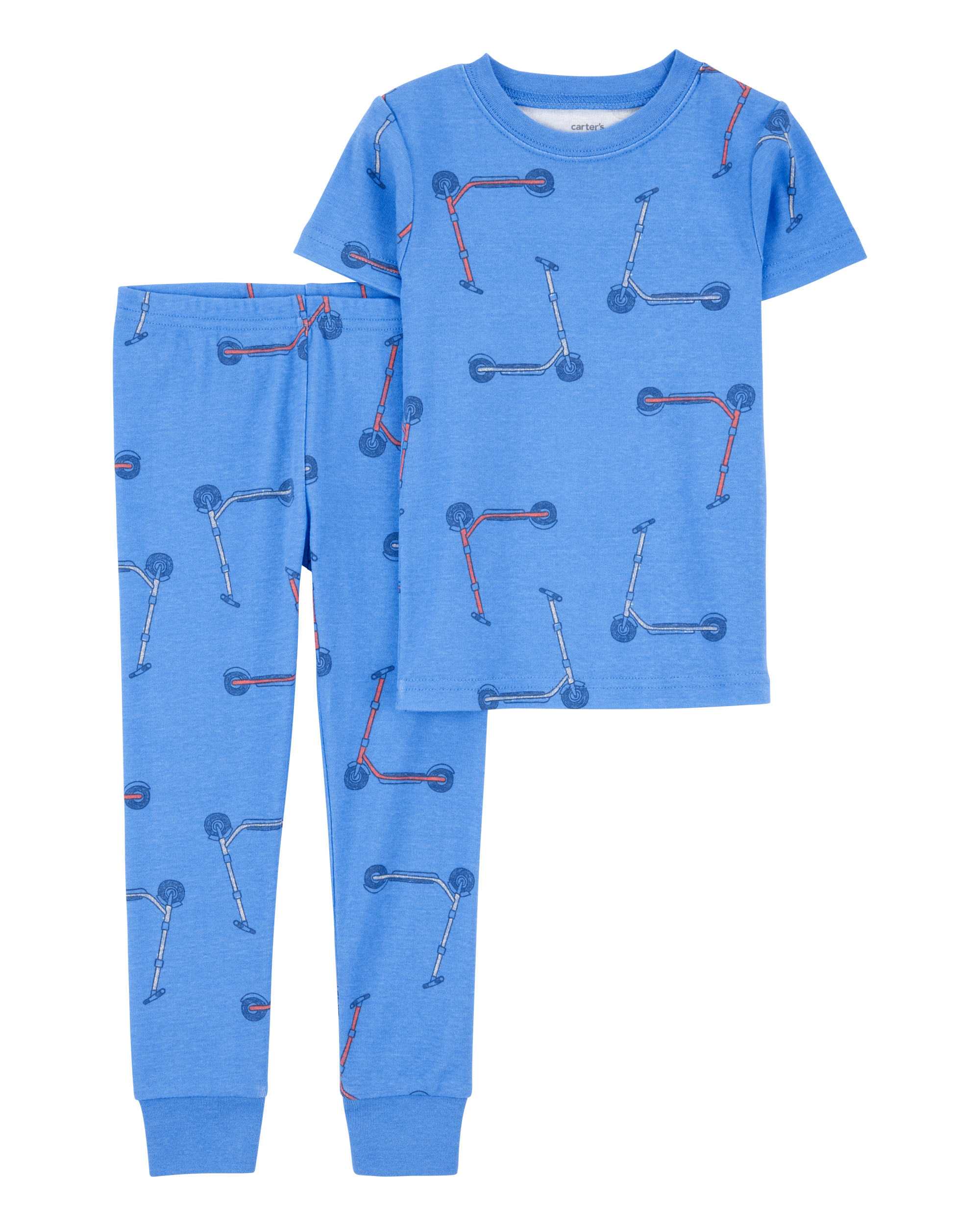 Toddler 2-Piece Scooter Print 100% Snug Fit Cotton Pyjamas