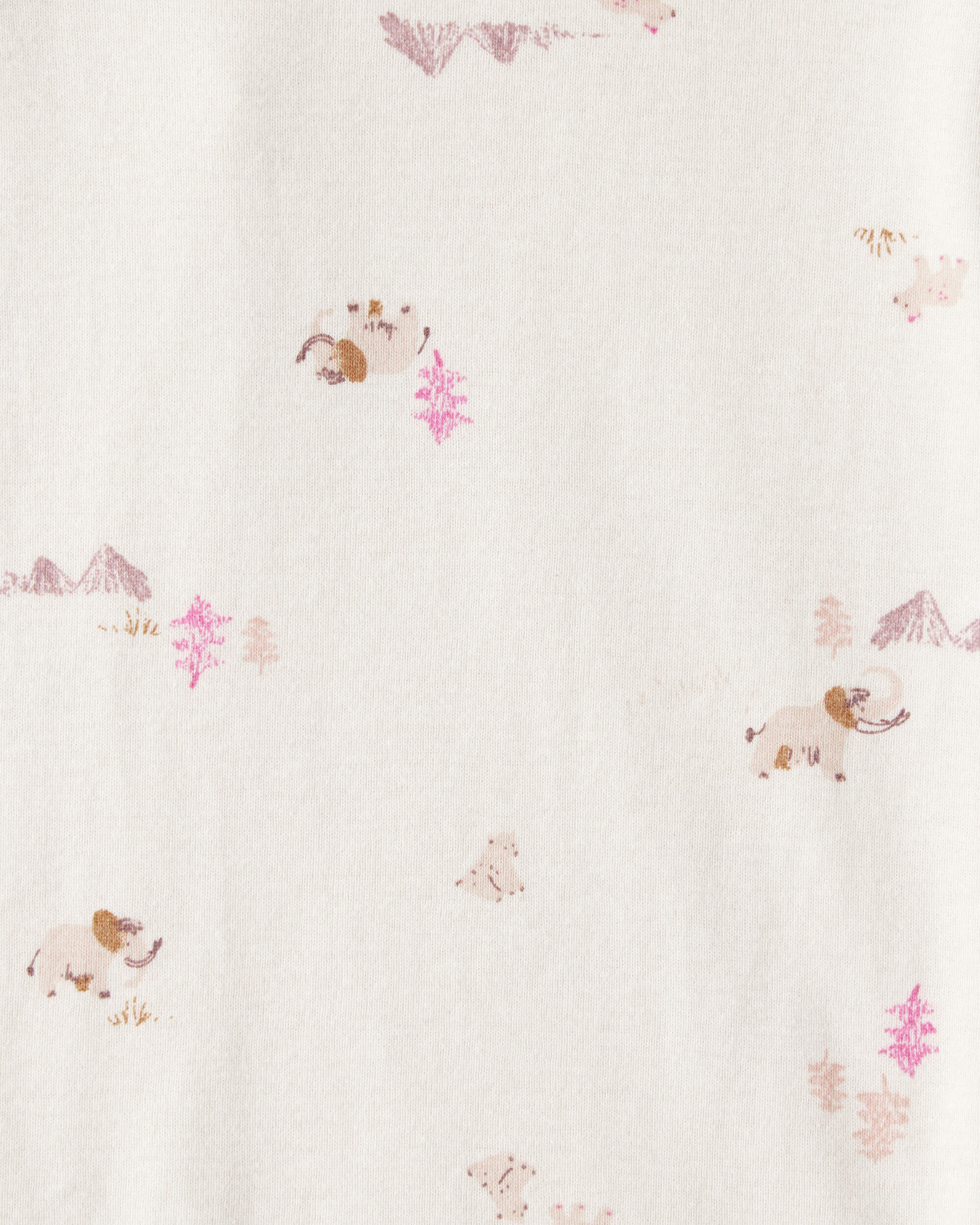 Baby Girl 5-Pack Bear Floral Multipack Bodysuits - White/Pink/Purple