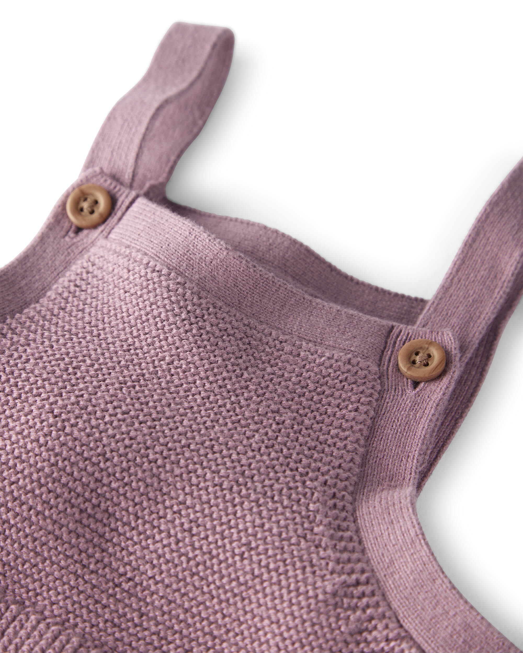 Baby Girl Organic Cotton Sweater Knit Overalls