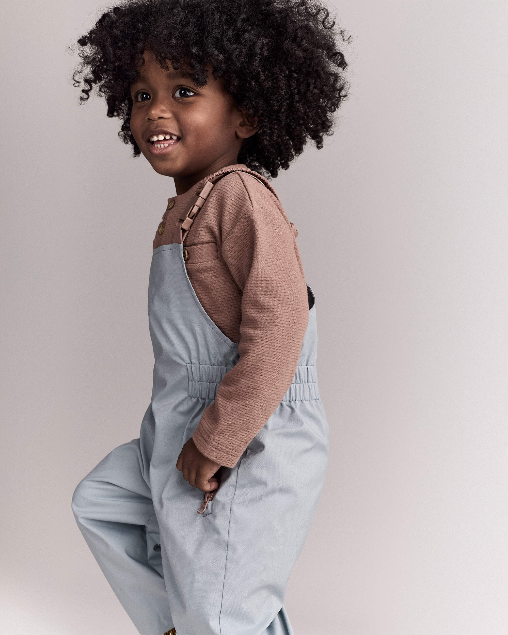 Toddler Rain Bib - Pale Blue