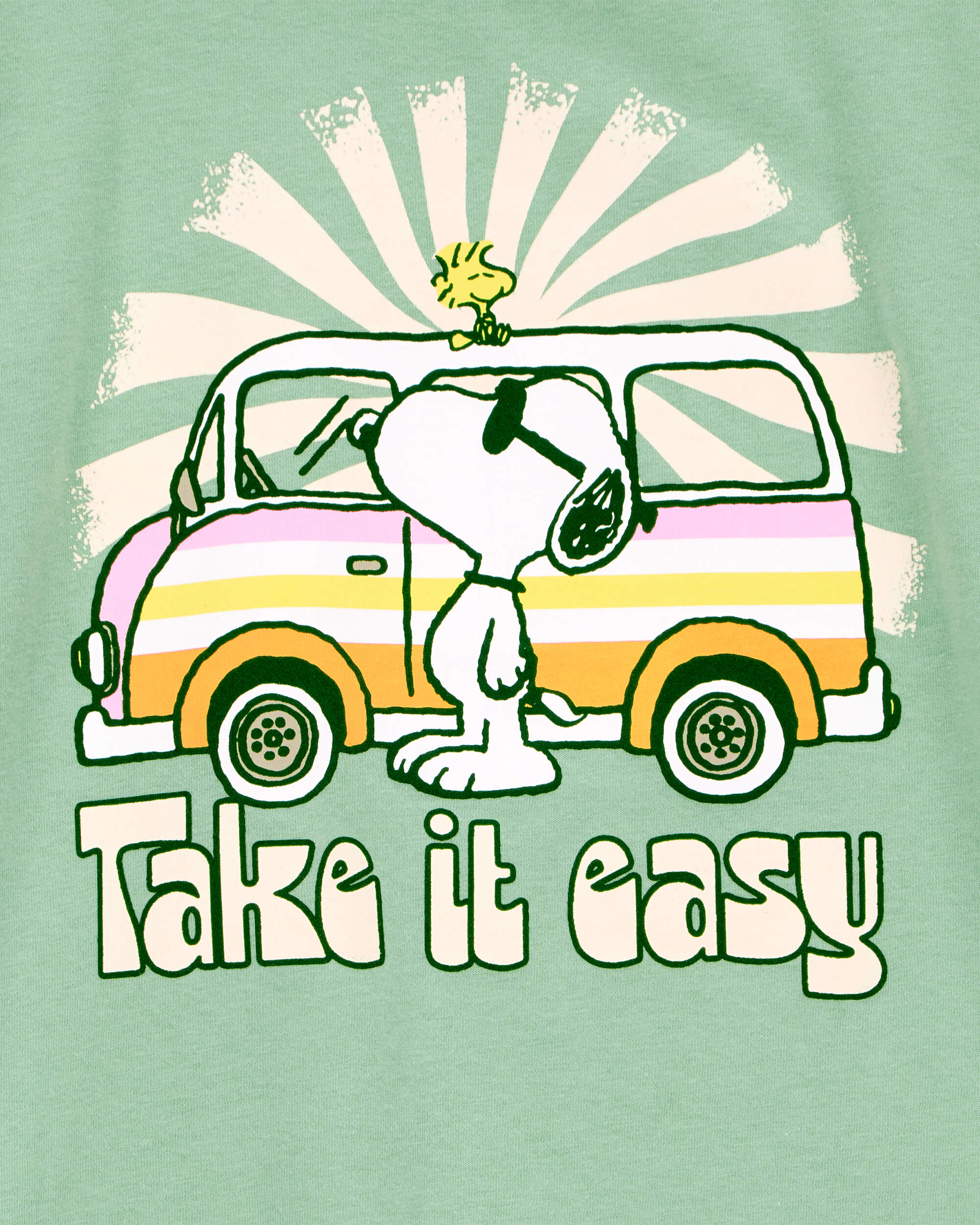 Kid Peanuts™ Snoopy Short-Sleeve Graphic Tee - Green