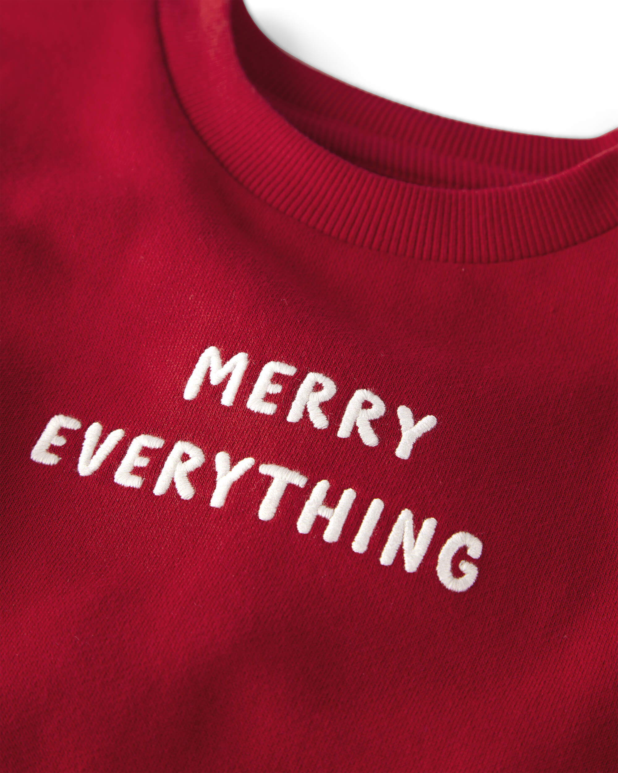 Toddler 'Merry Everything' Fleece Sweatshirt Made with Organic Cotton