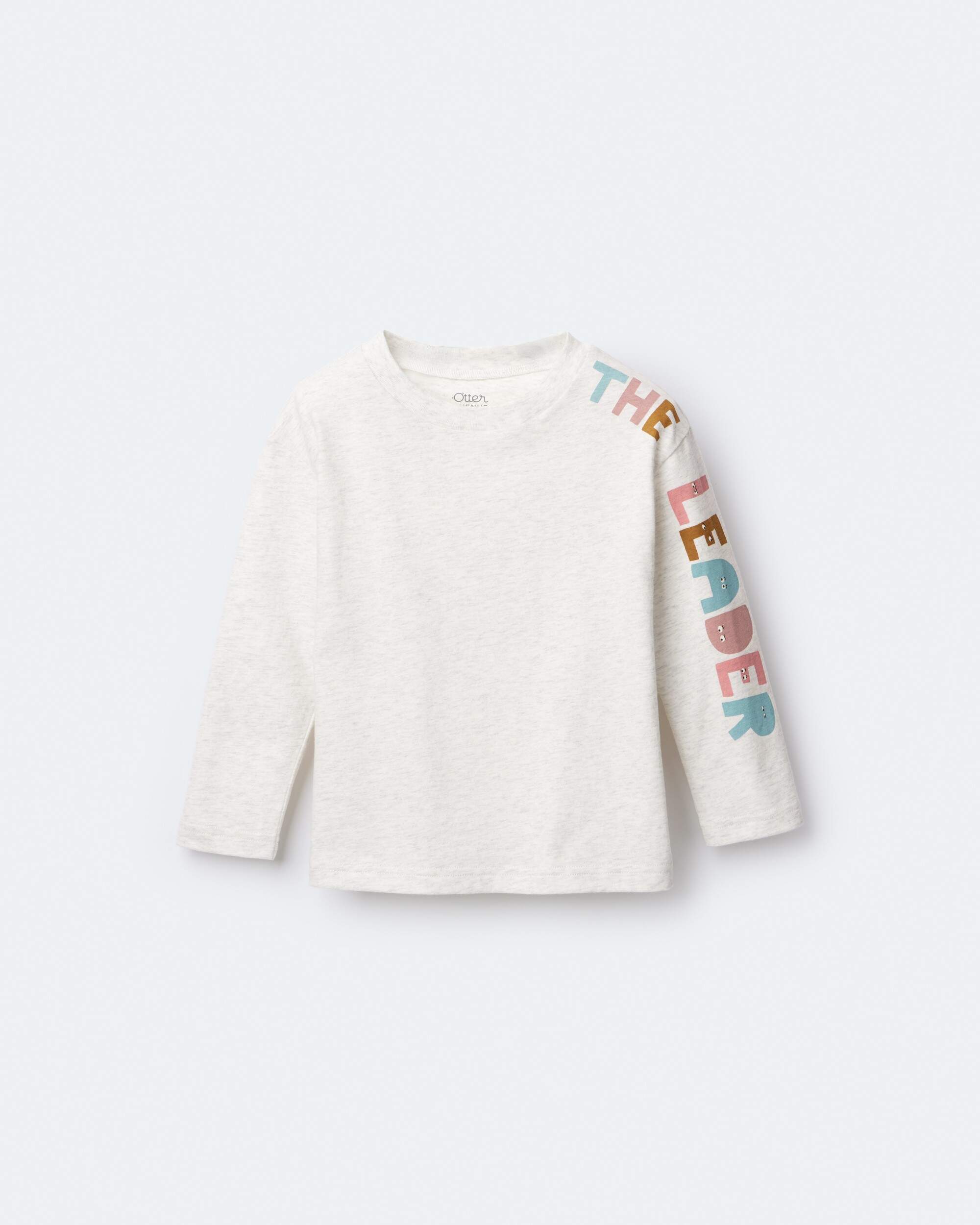 Toddler Leader Long-Sleeve Relaxed Graphic Tee - Light Heather Grey