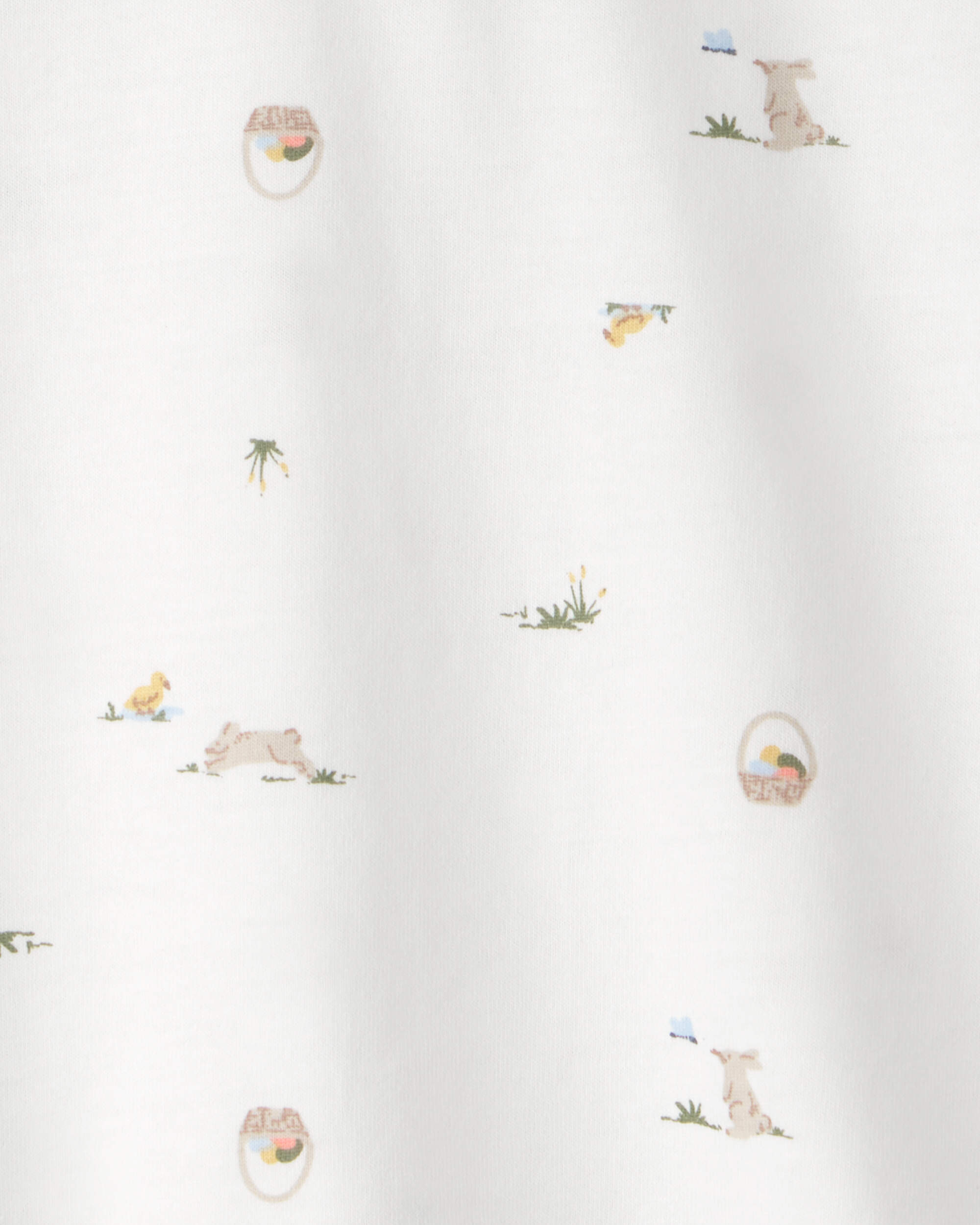 Toddler Boy Easter Bunny Polo Shirt - White