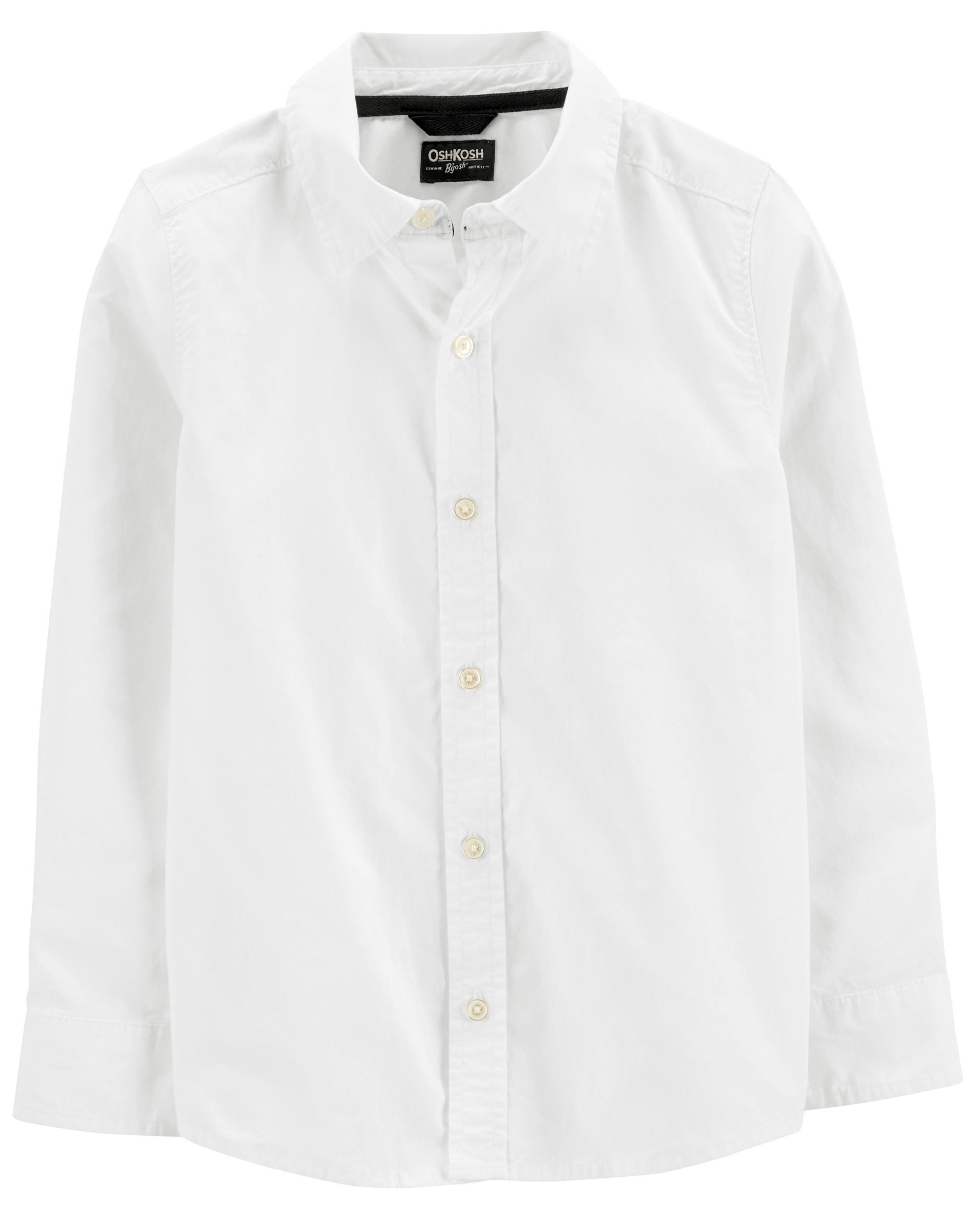 boys off white dress shirt