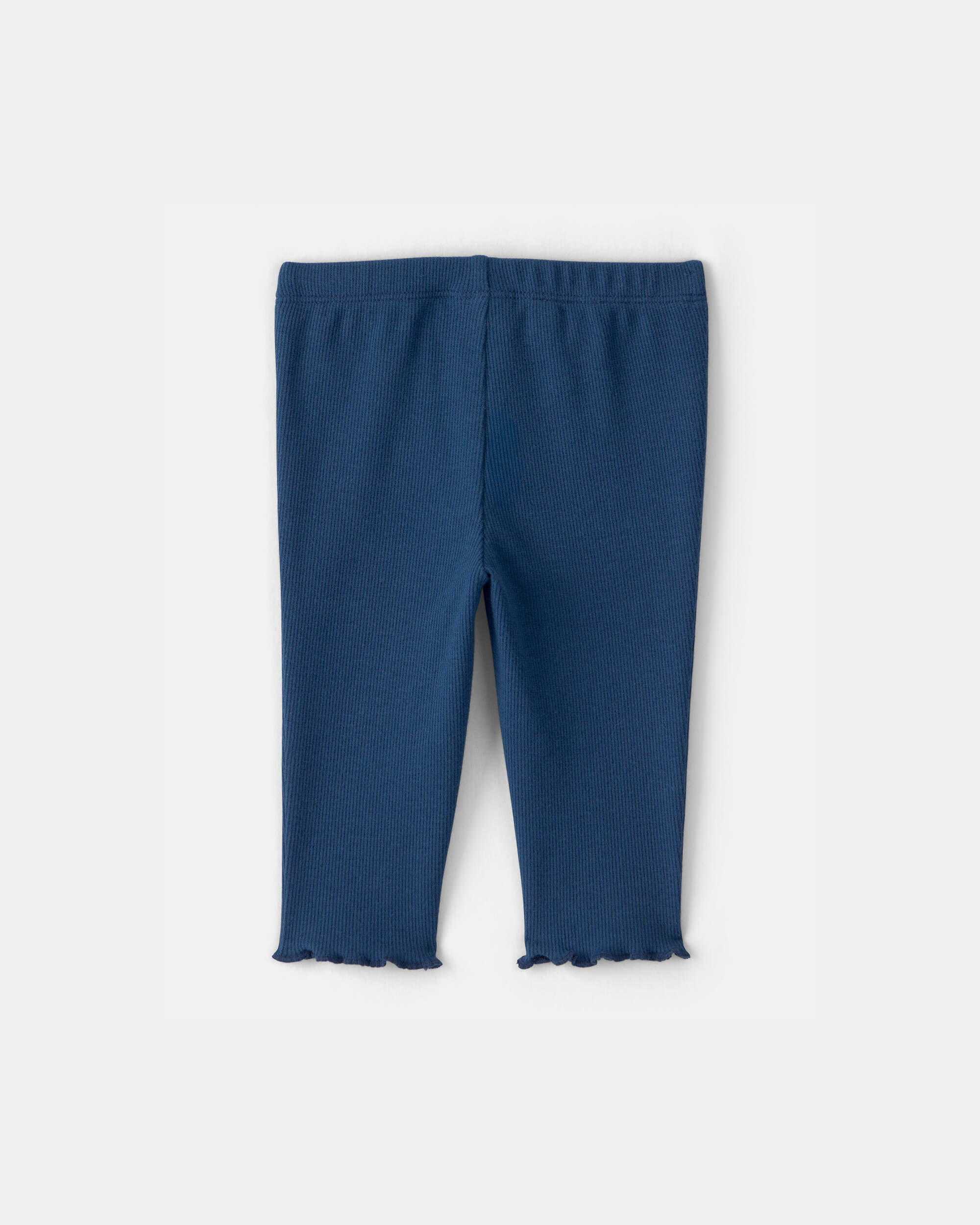 Baby Girl Rib Pants - Blue