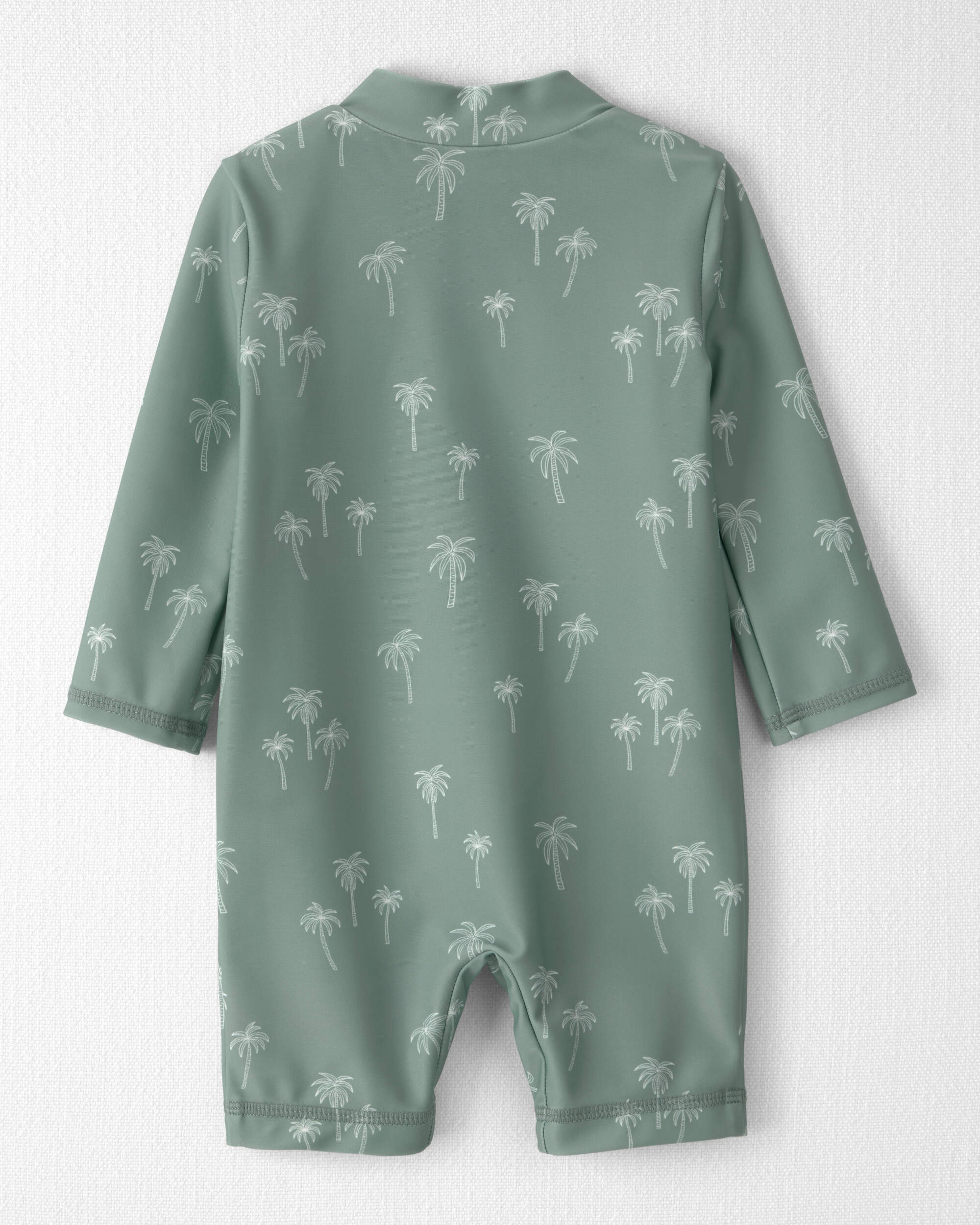 Baby Boy Recycled Long-Sleeve Romper Palm Tree Print