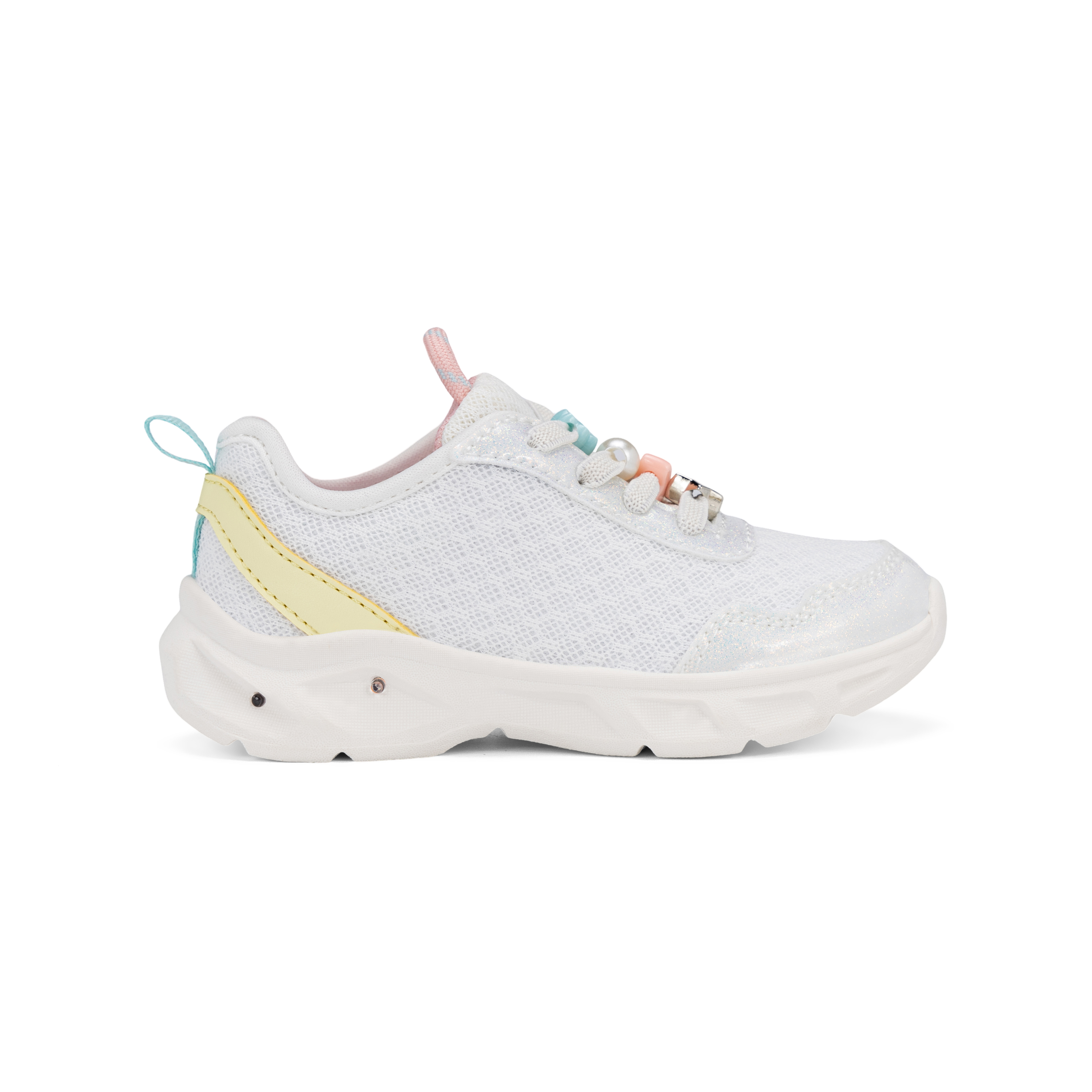 Toddler Girl Lace Charms Athletic Shoes - White