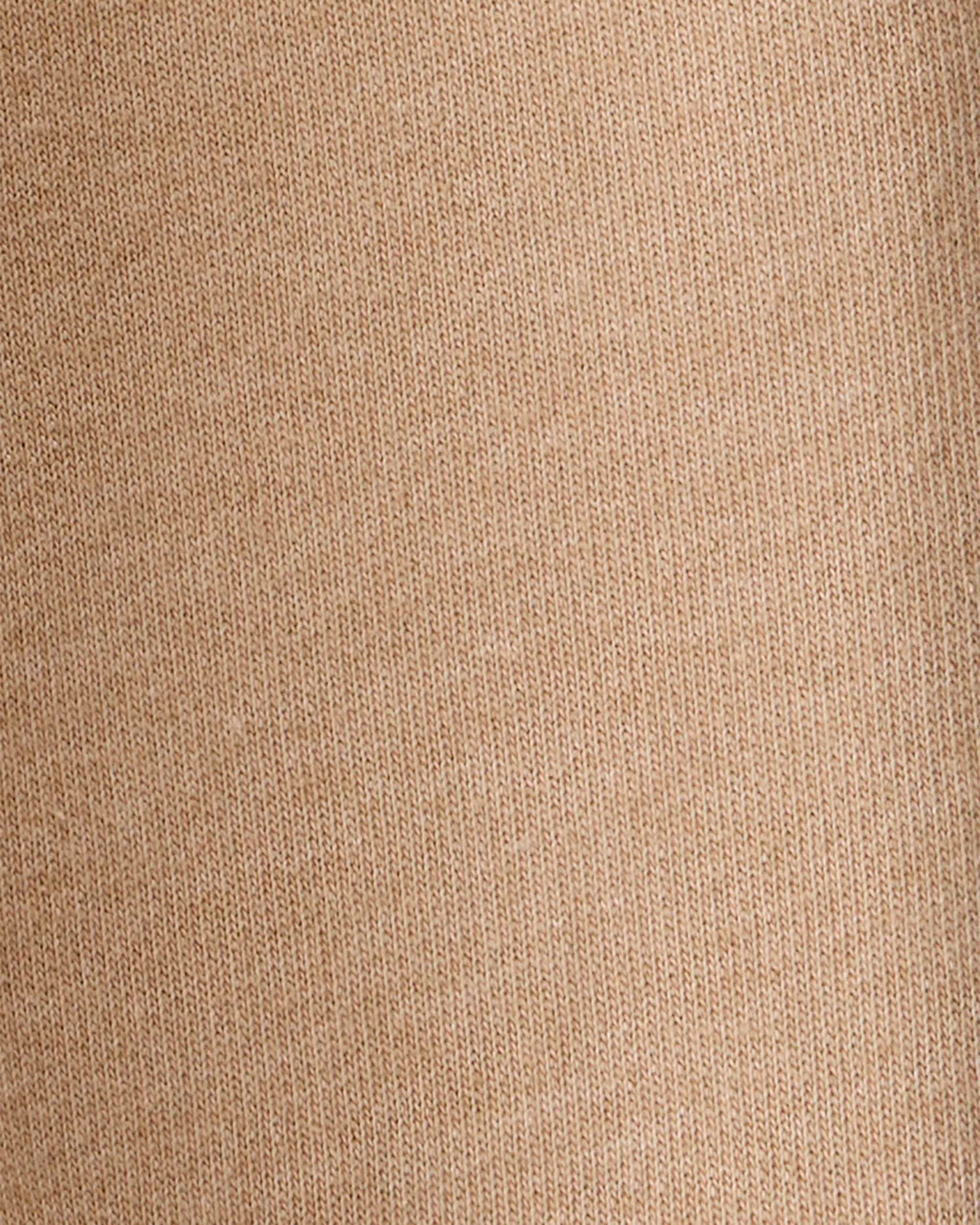 Baby Boy Construction French Terry Jogger - Tan