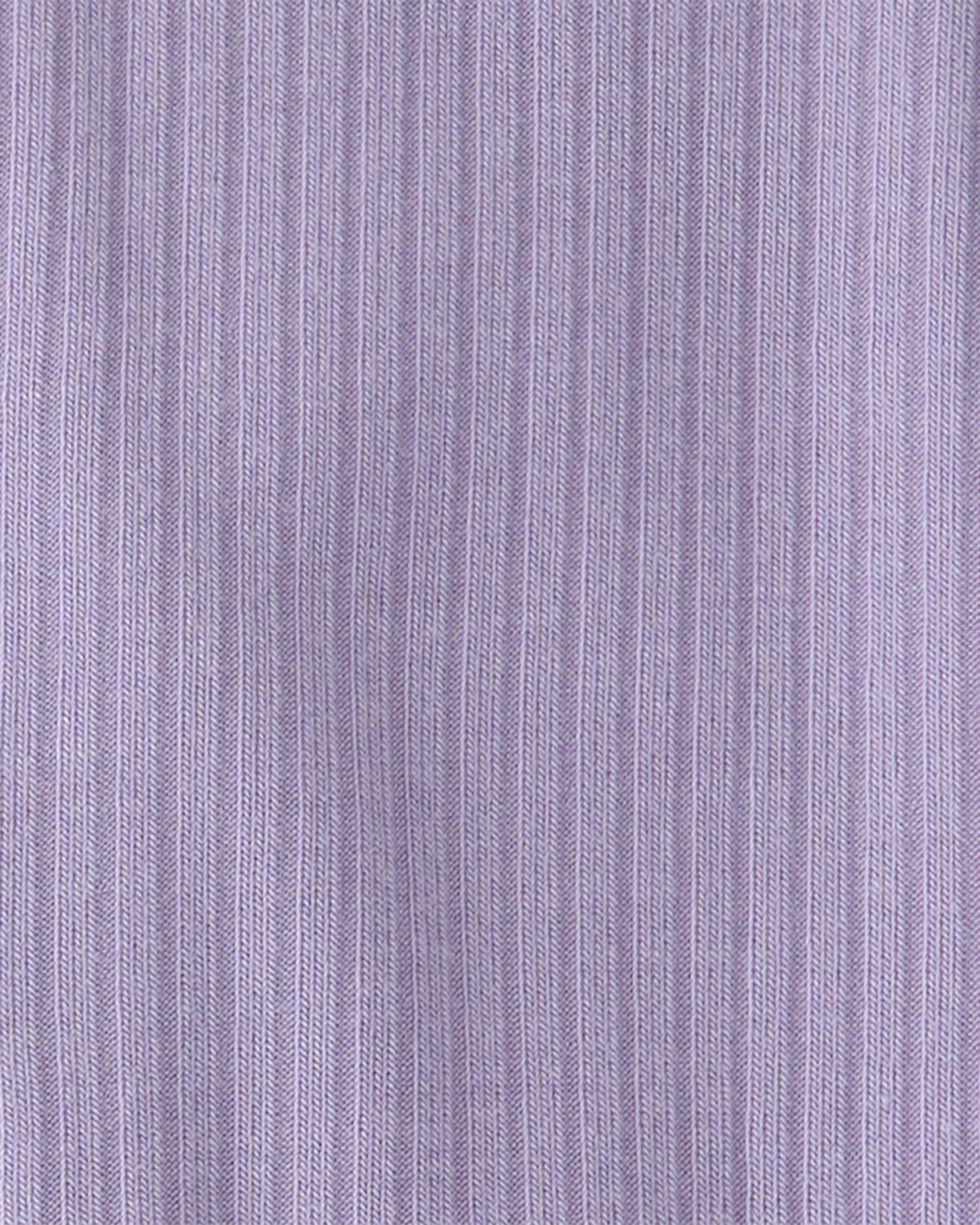 Baby Girl 2-Way Zip PurelySoft Sleeper - Purple