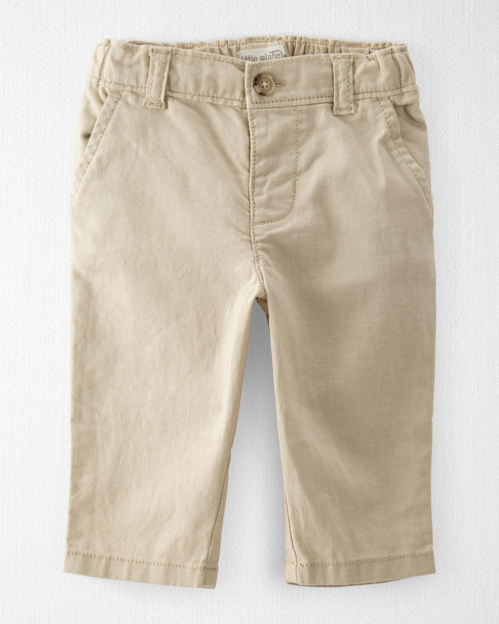Baby Boy Linen Pants Made with Organic Cotton