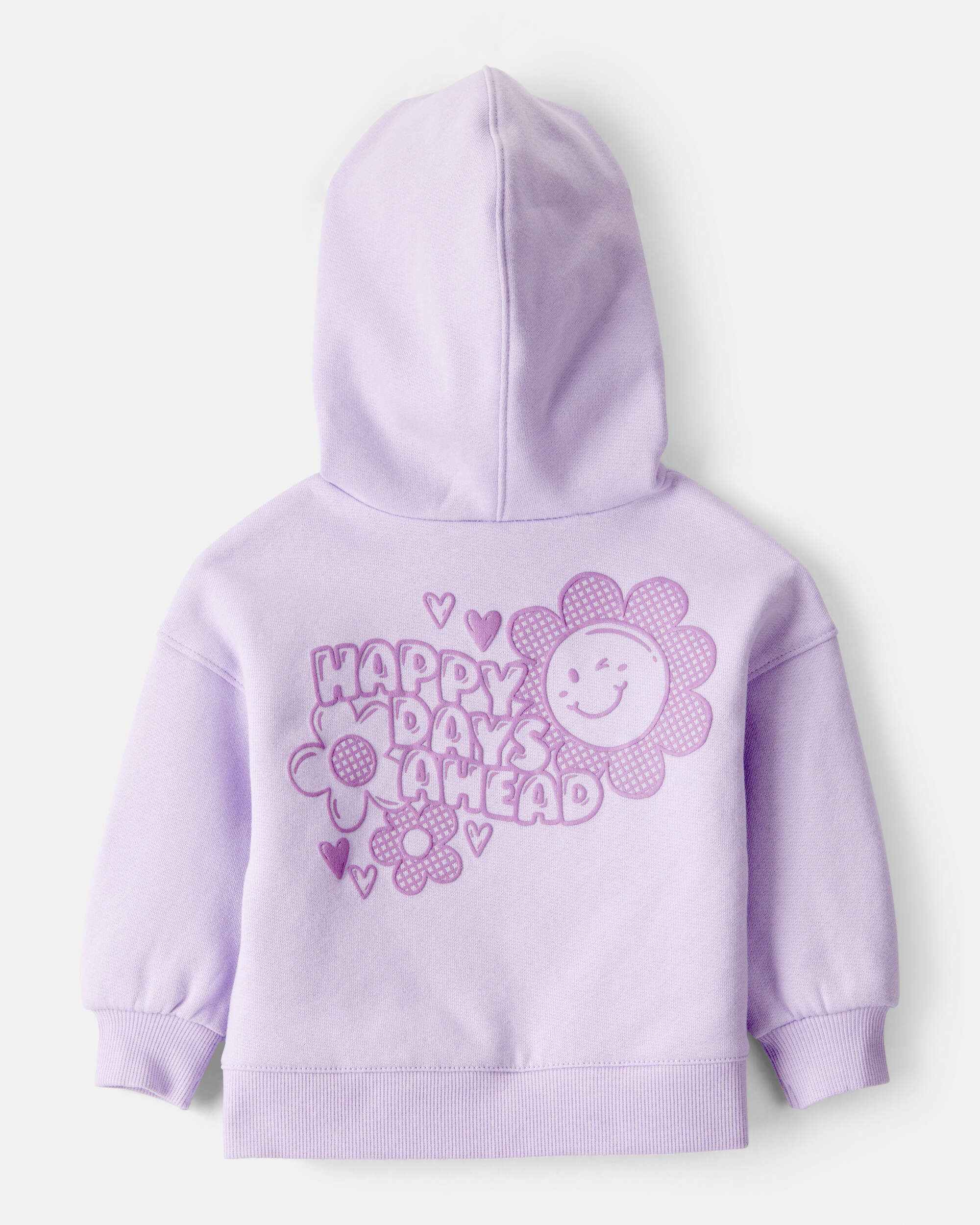 Baby Girl 2-Piece Flower Graphic Long-Sleeve Hoodie & Pant