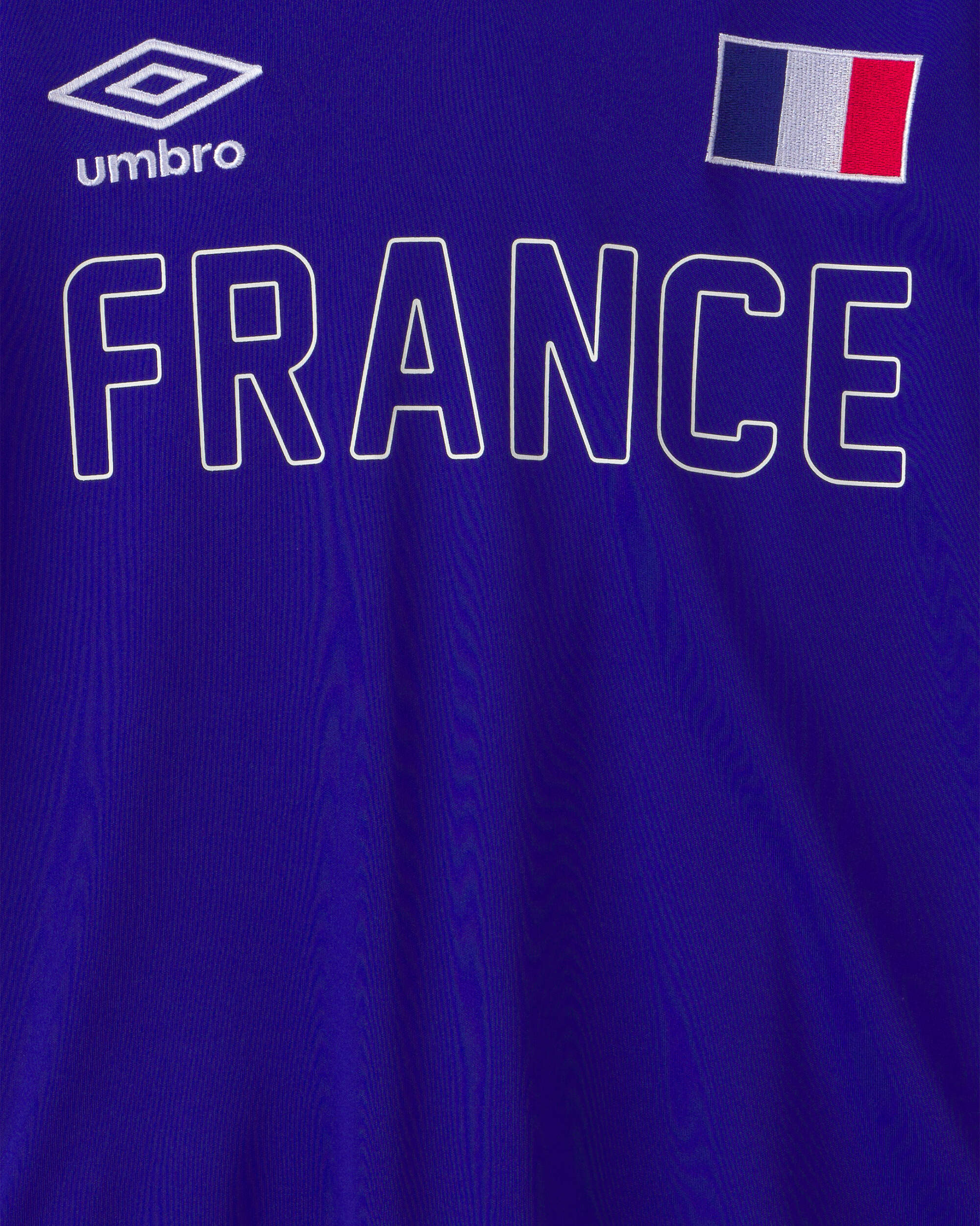 Kids 2-Piece Umbro France Soccer Jersey & Short Set - Blue/Red/White