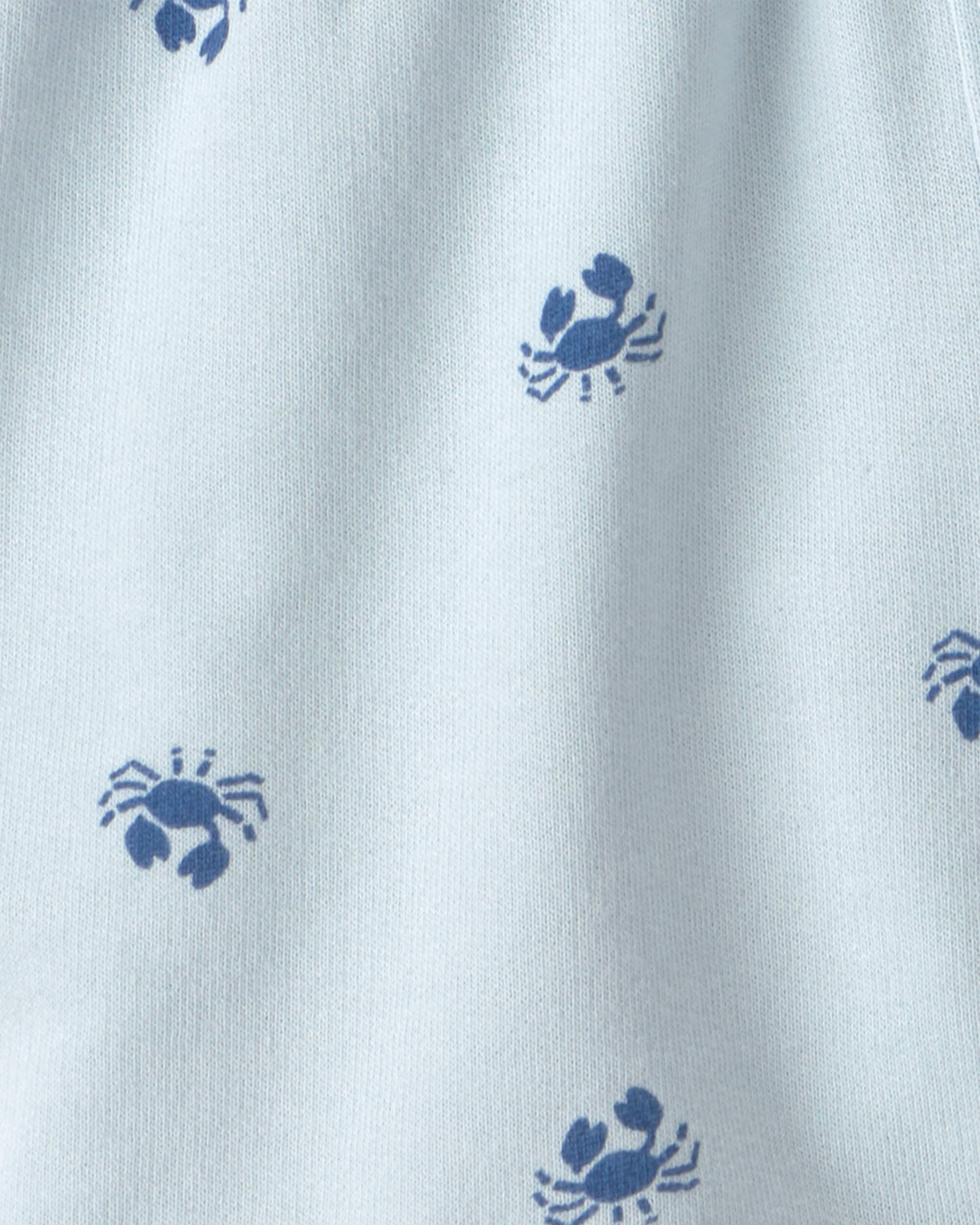 Toddler Boy 2-Piece Crab Short-Sleeve Top & Short Set - Blue