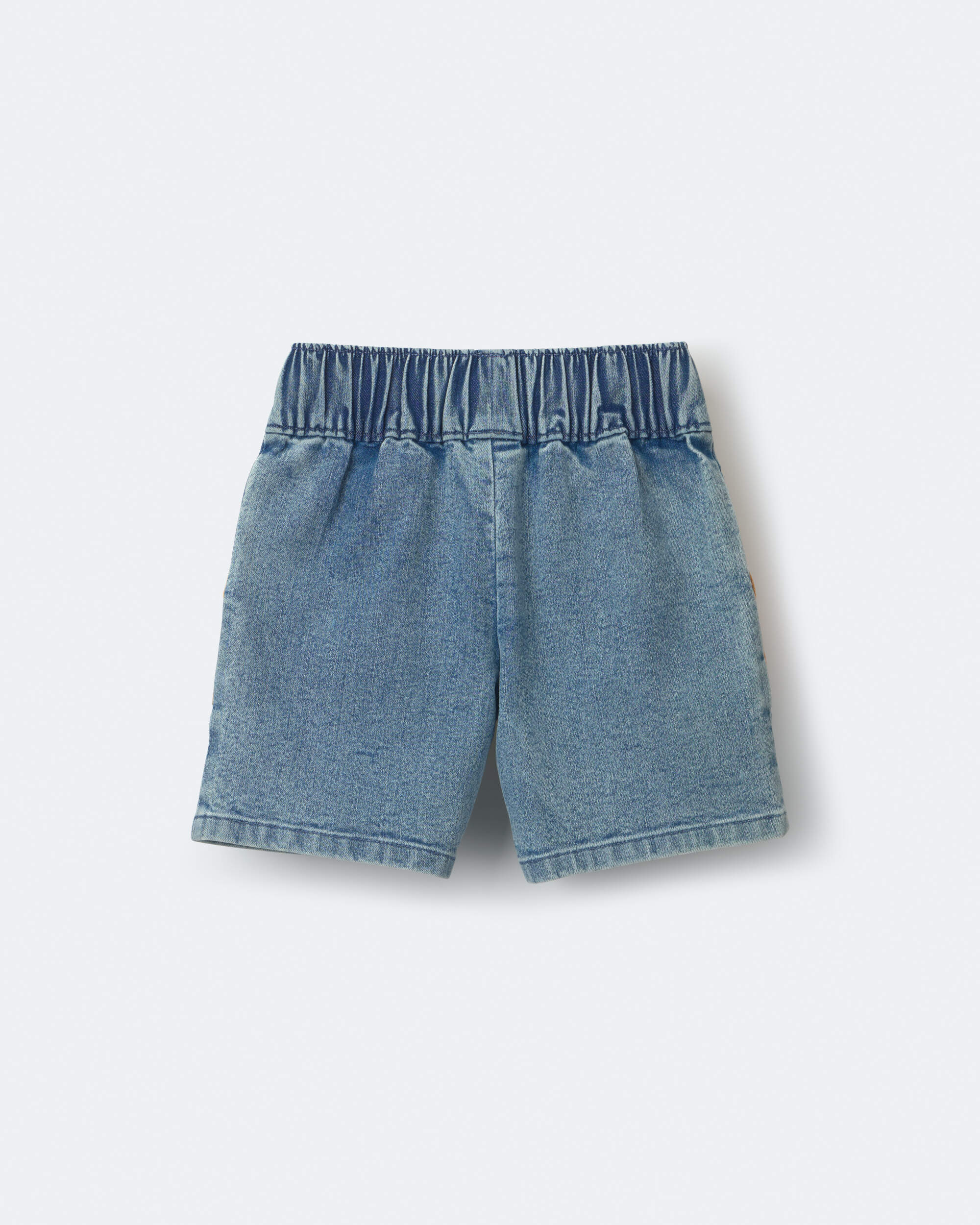 Toddler Colourblock Long-Line Short Denim