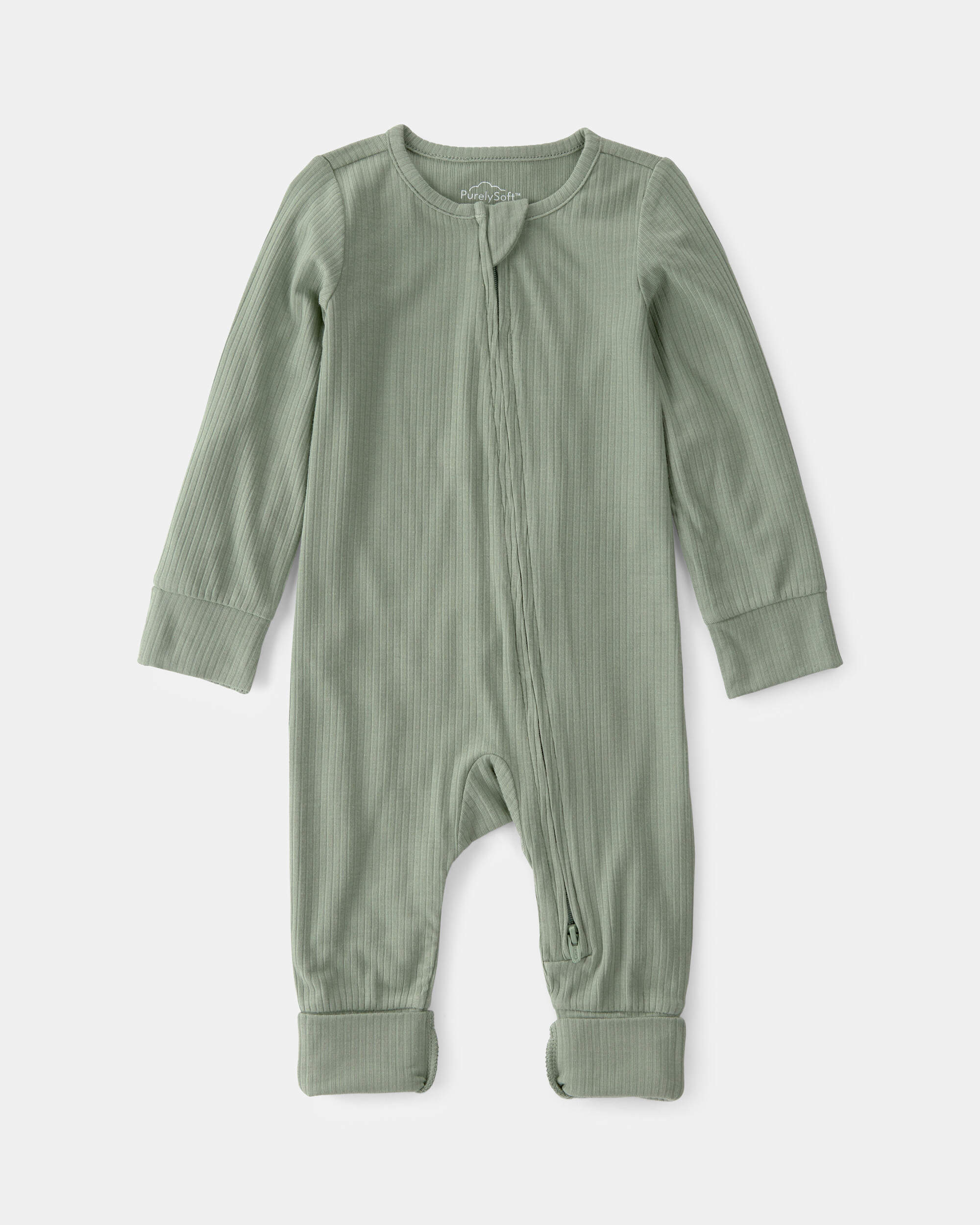 Baby 2-Way Zip PurelySoft Sleeper - Green