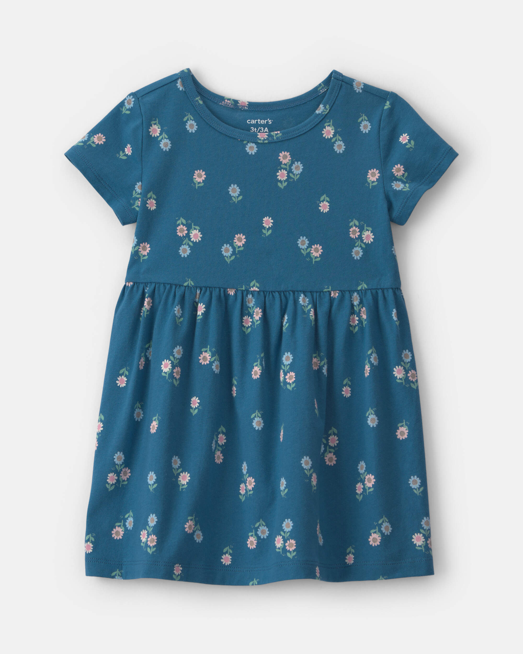 Toddler Girl Floral Short-Sleeve Dress