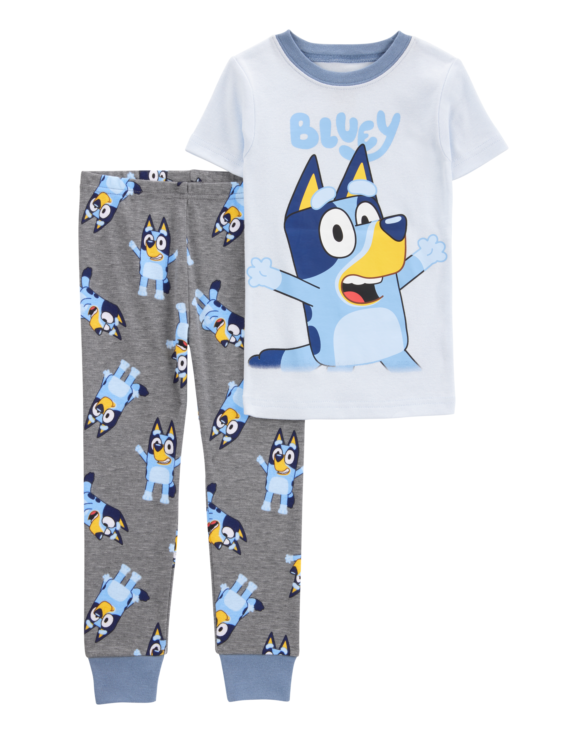 Toddler Bluey Snug Fit Cotton 2-Piece Pyjamas - Blue