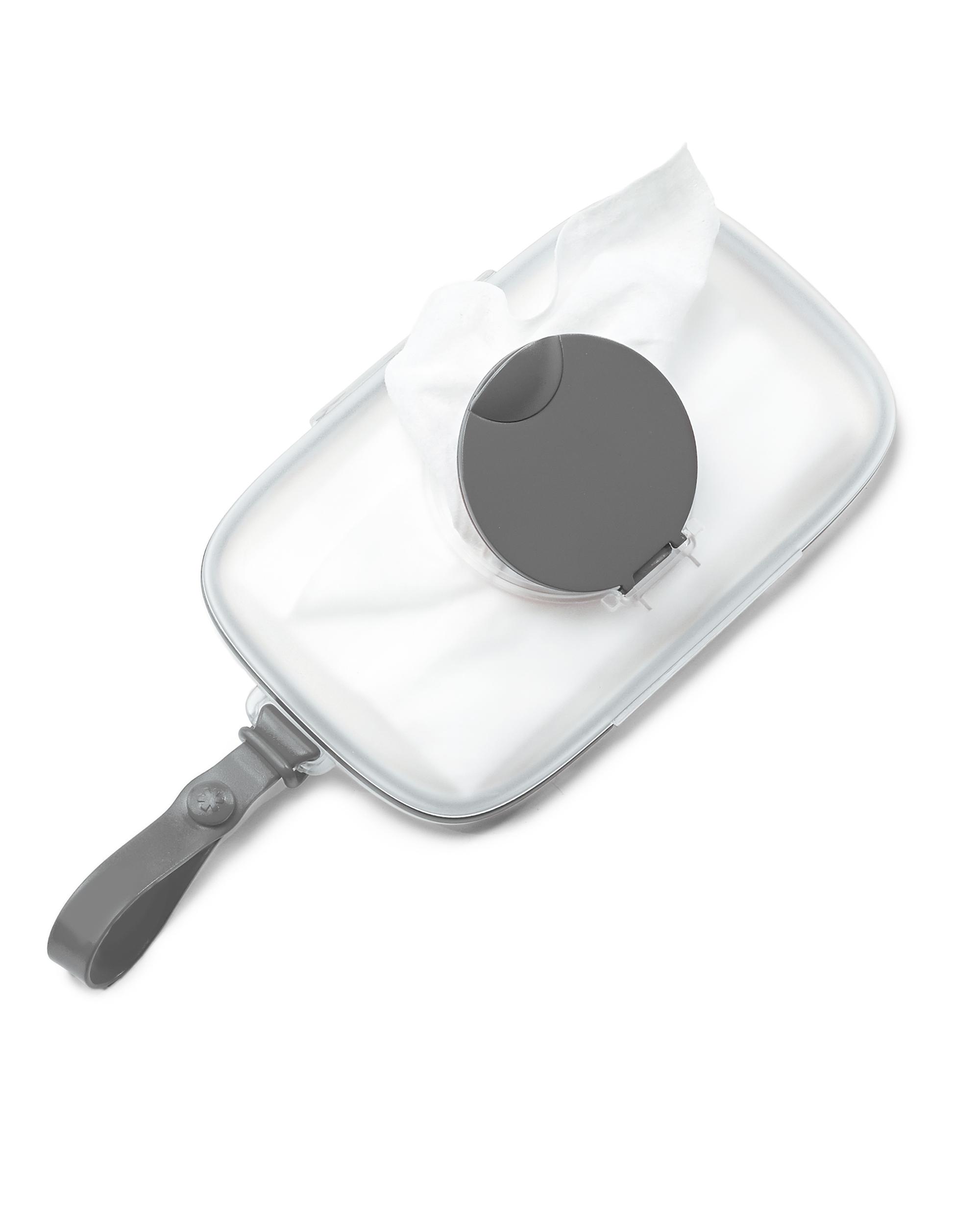Grab & Go Snug Seal Wipes Case - Grey