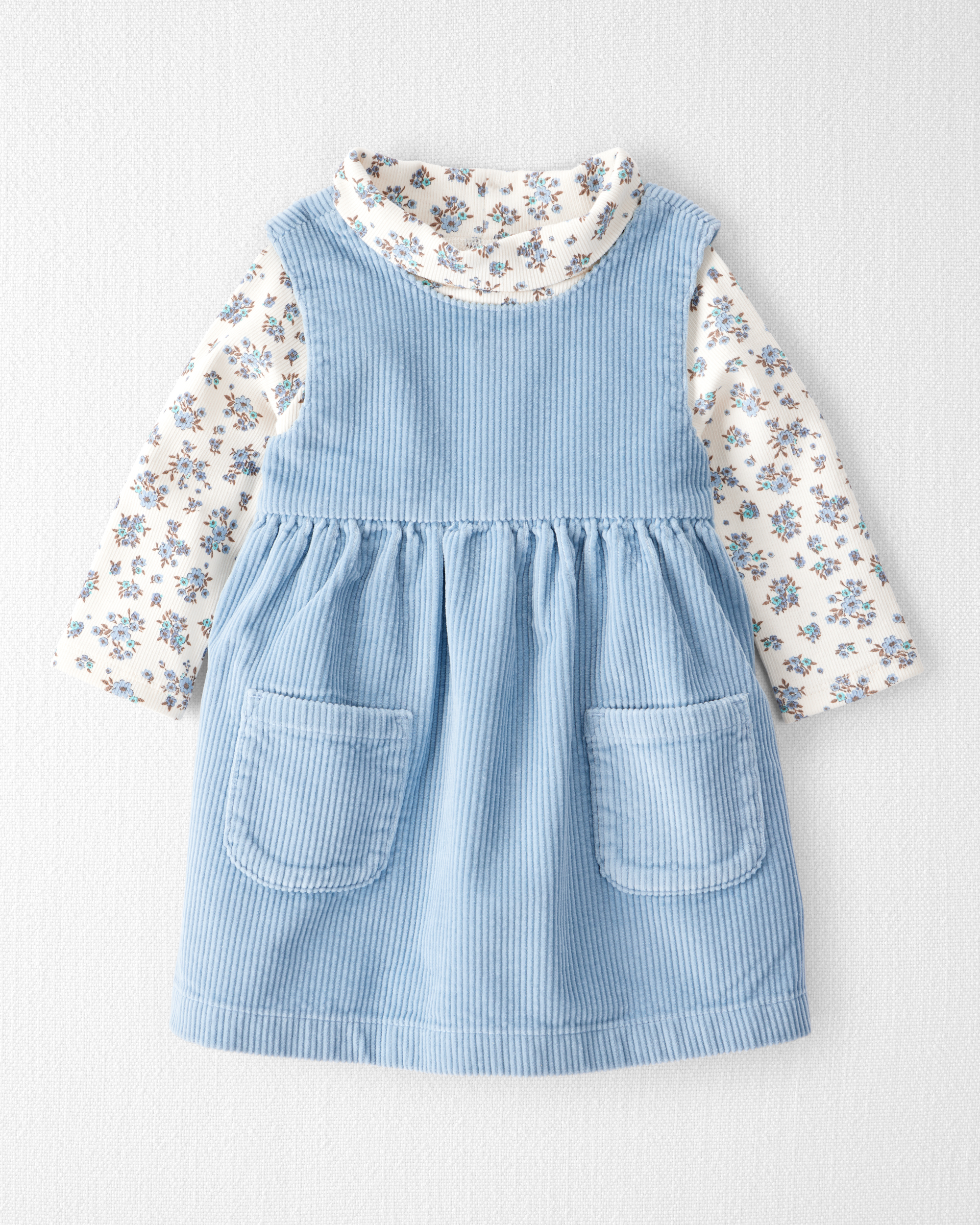 Baby Girl 2-Piece Organic Cotton Jumper Set