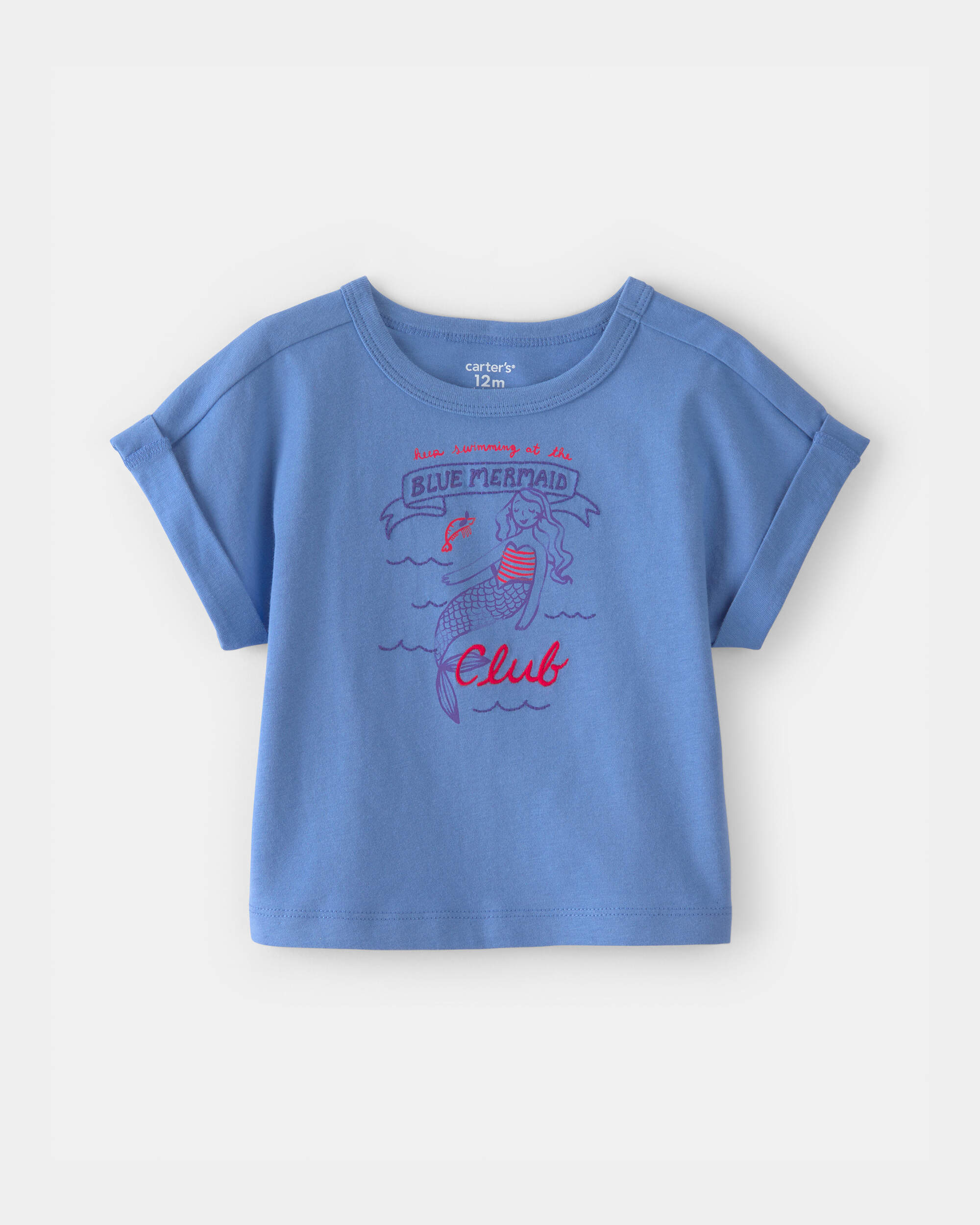 Baby Girl Mermaid Top - Blue