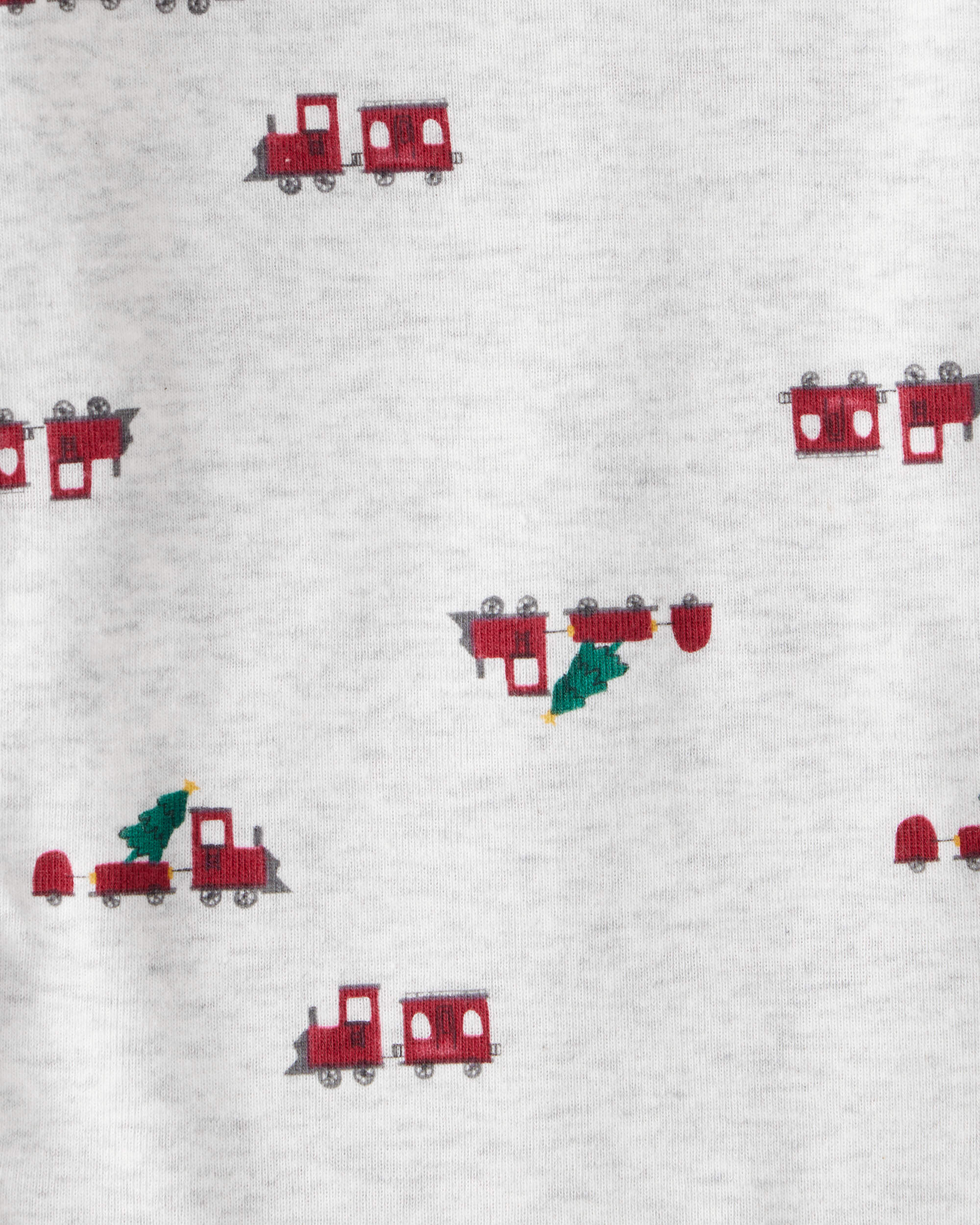 Baby Boy 4-Pack Christmas Print Long-Sleeve Multipack Bodysuits - White/Green