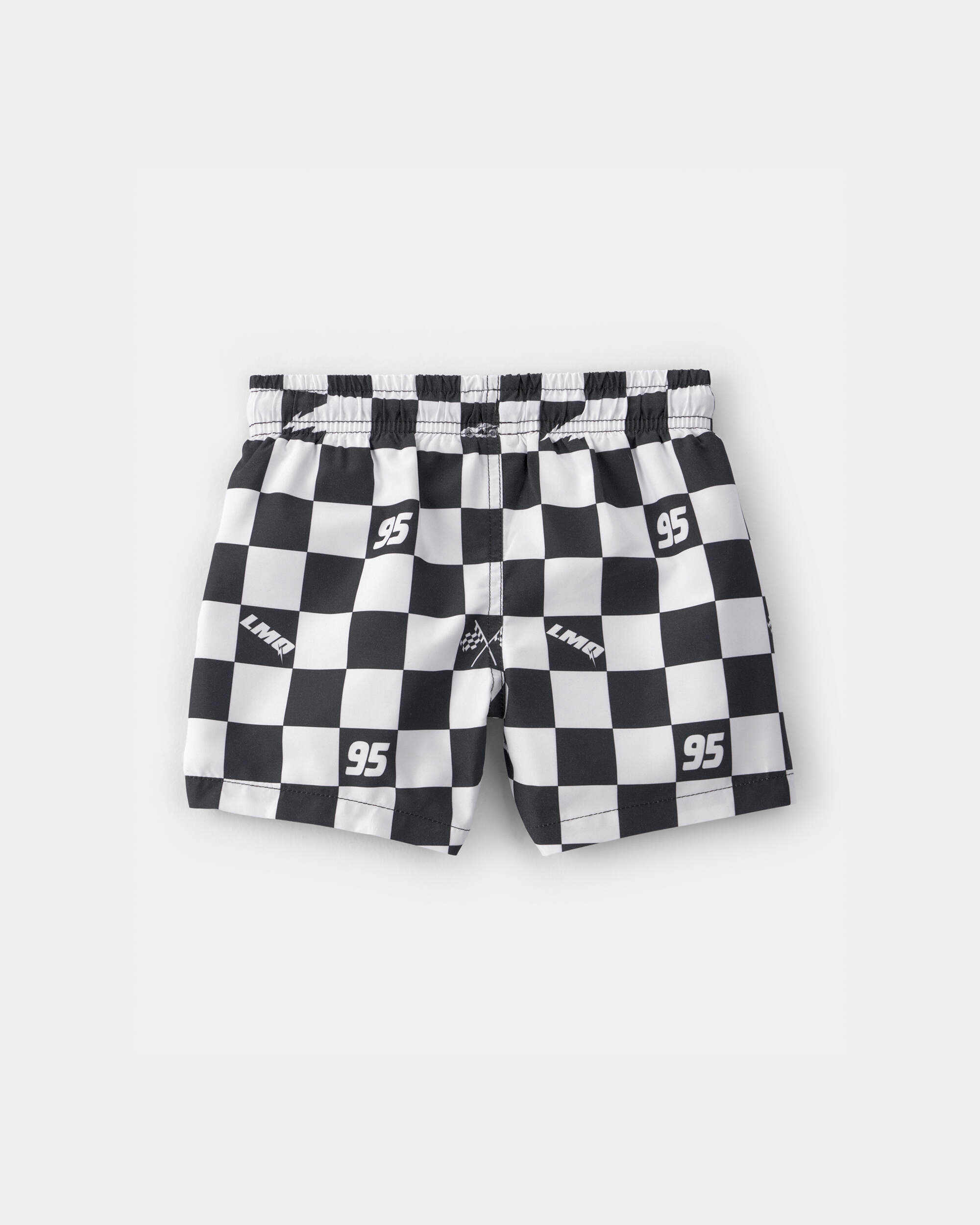 Toddler Boy ©Disney/Pixar Cars Swim Trunks - Black/White