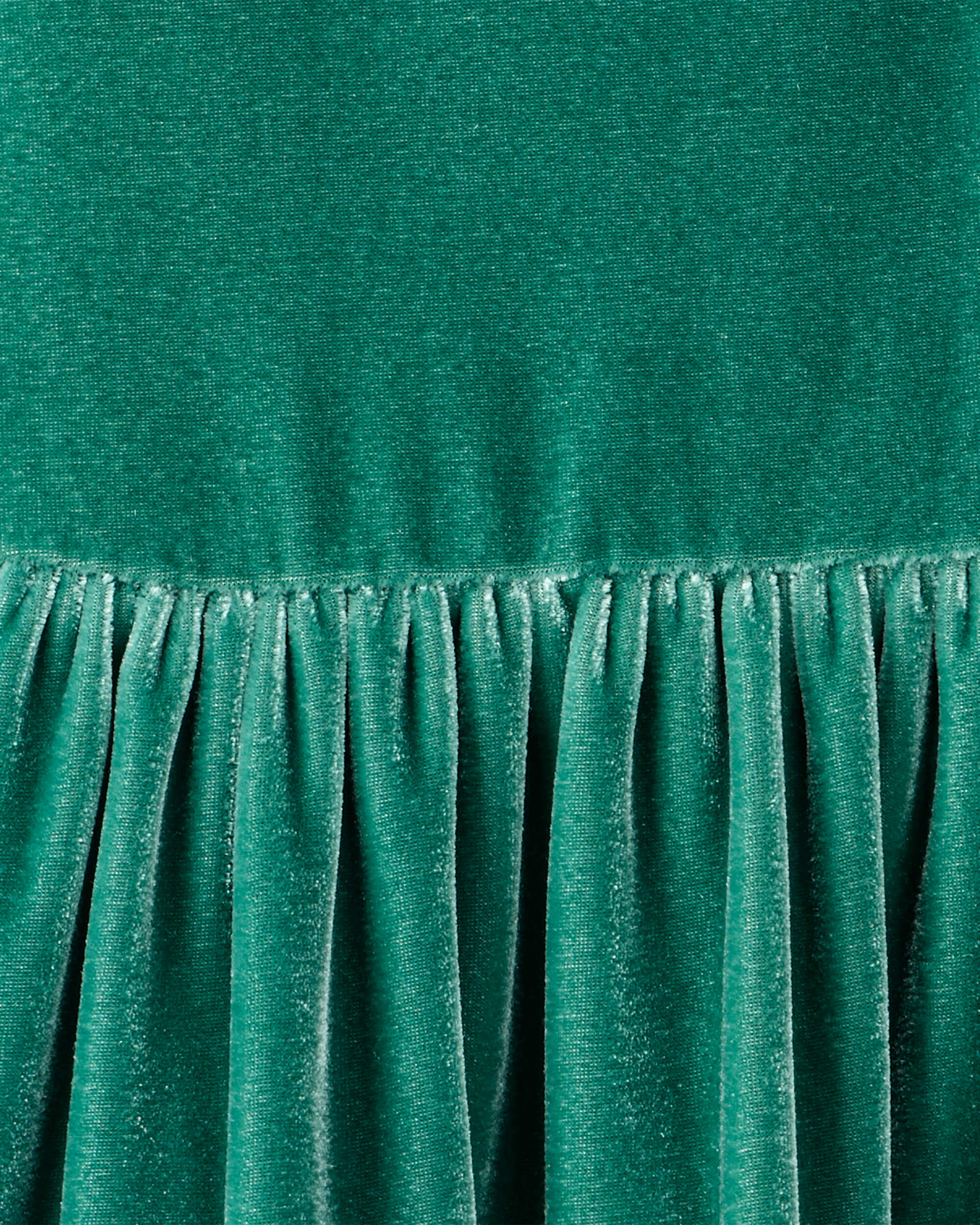 Toddler Girl Velour Dress - Green