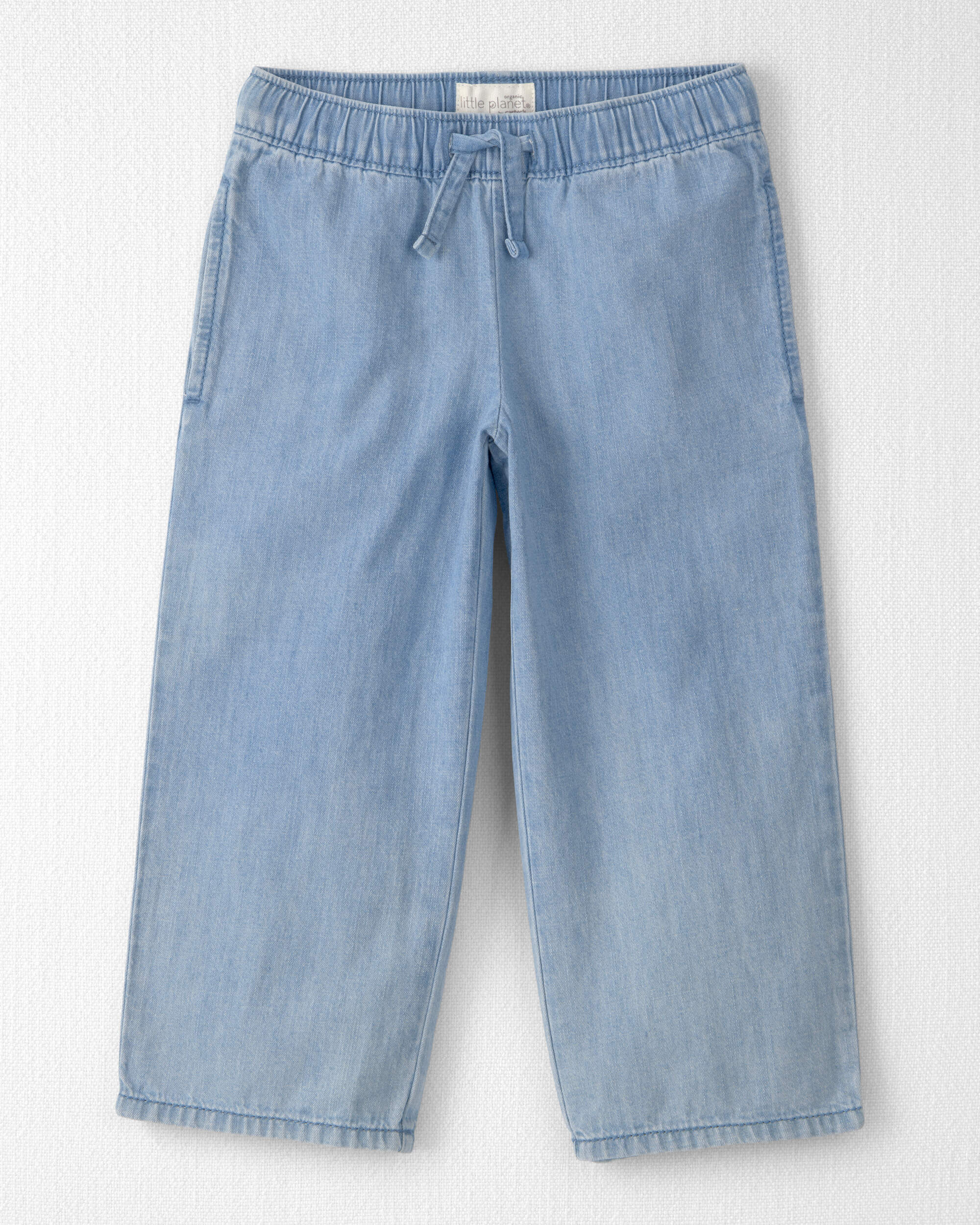 Toddler Girl Organic Cotton Chambray Pants