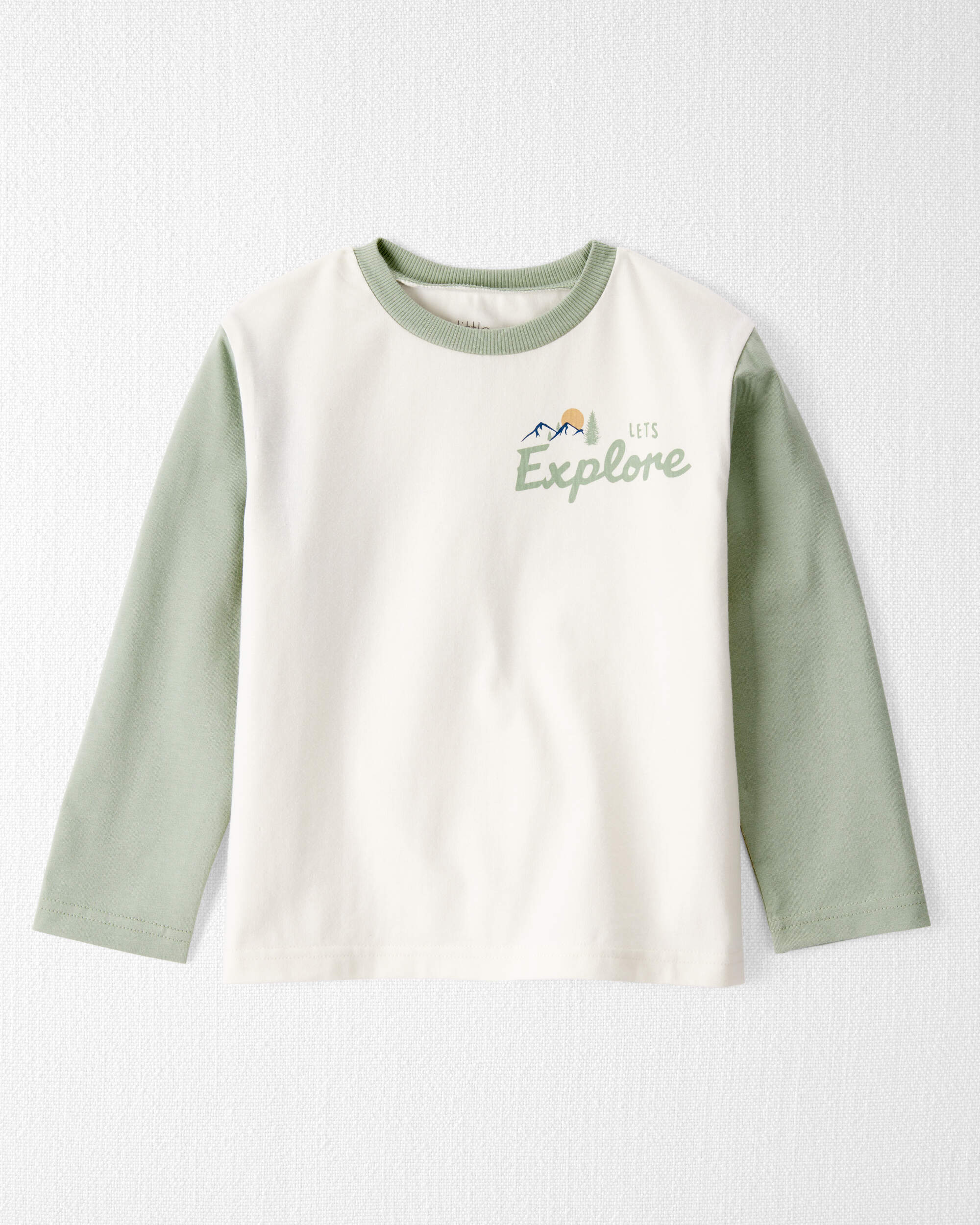 Toddler Organic Cotton Let's Explore Long-Sleeve Tee