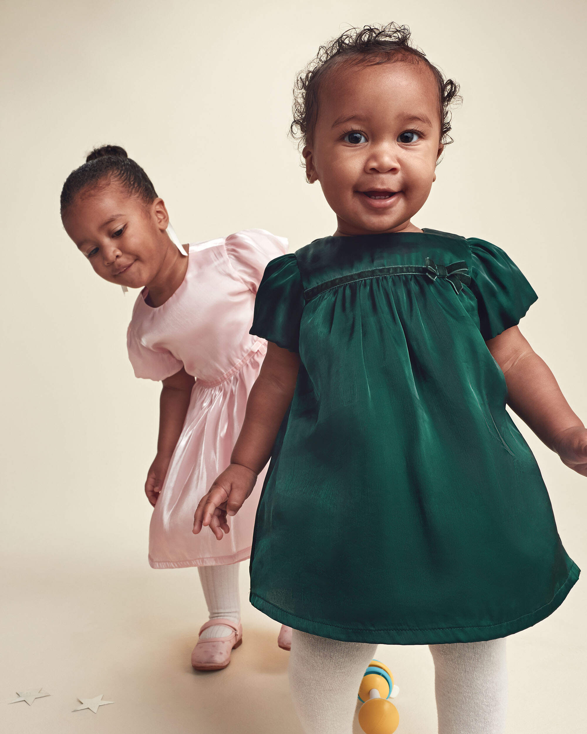 Toddler Girl Poplin Dress - Pink