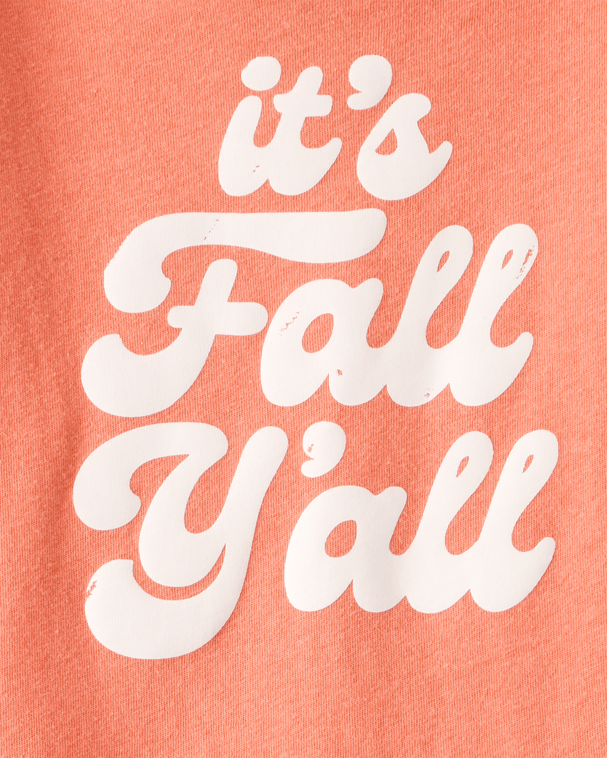 Toddler Girl It's Fall Y'all Long-Sleeve Graphic Tee - Orange
