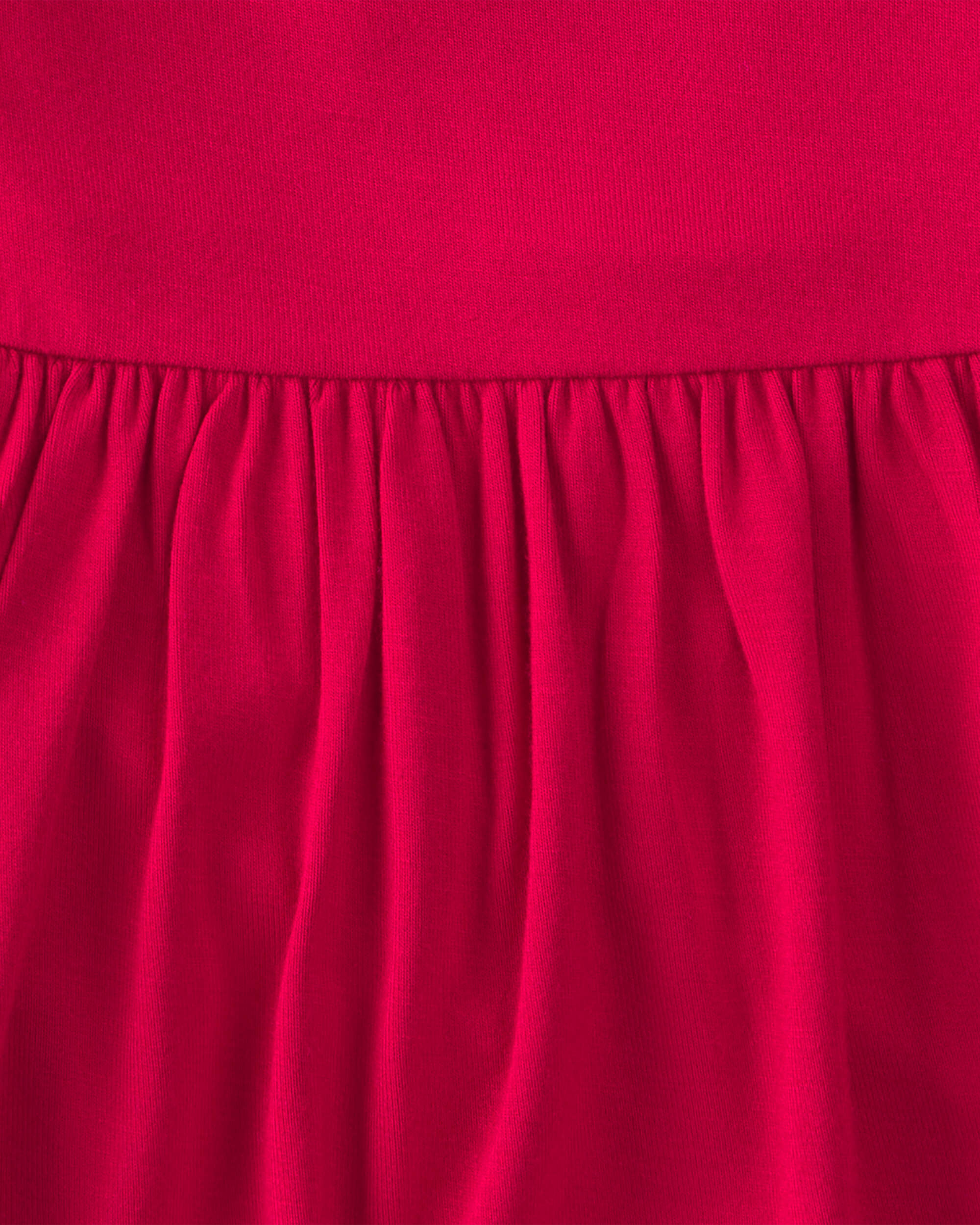 Baby Girl PurelySoft™ Long-Sleeve Bodysuit Dress - Red