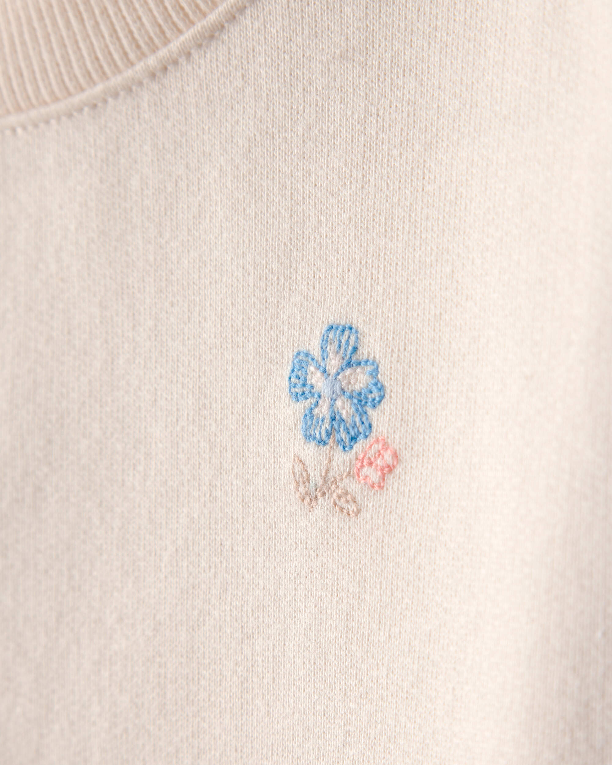 Baby Girl 2-Piece Floral French Terry Top & Skort Set - Cream