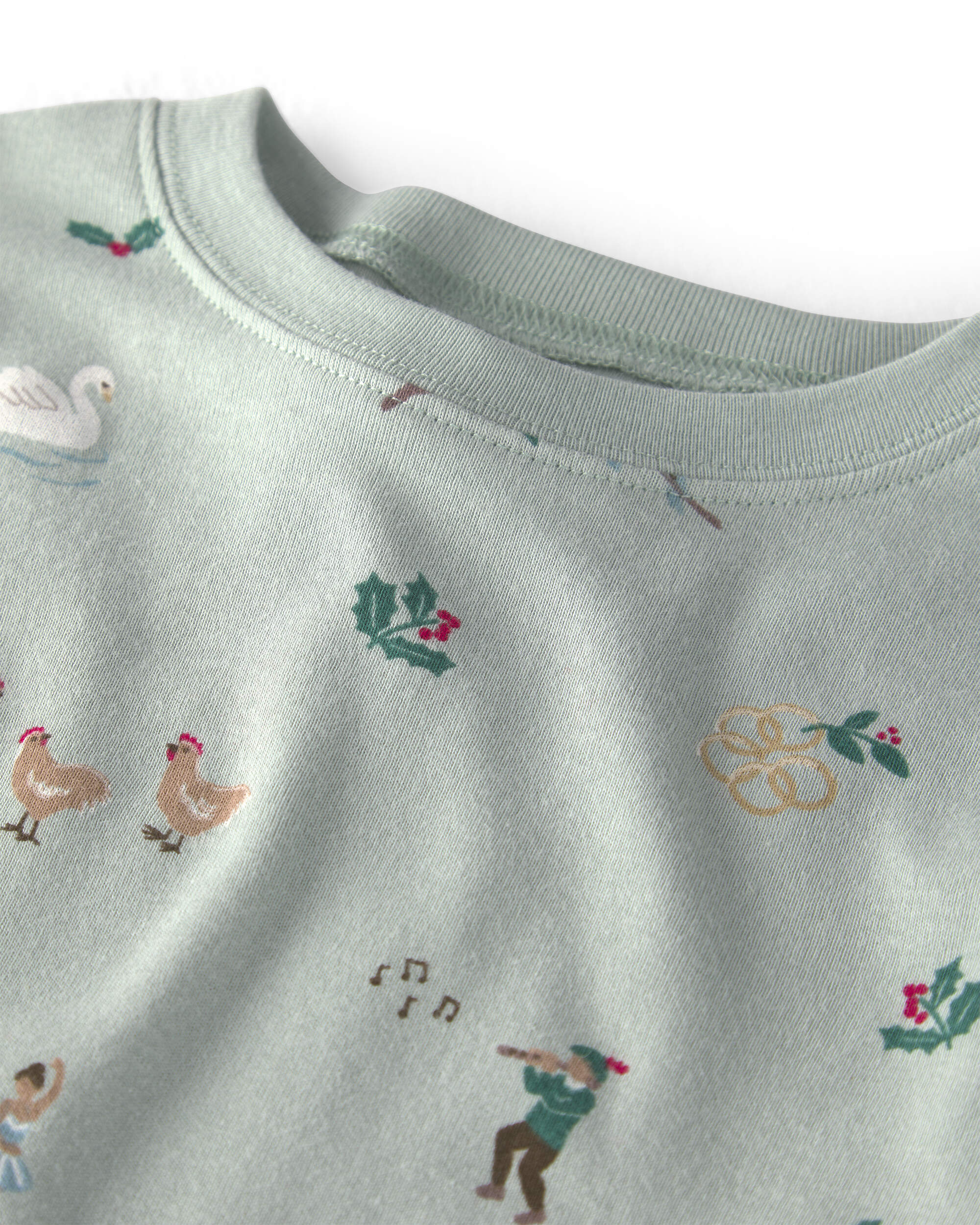 Baby 2-Piece Organic Cotton Pyjamas 12 Days of Christmas Print