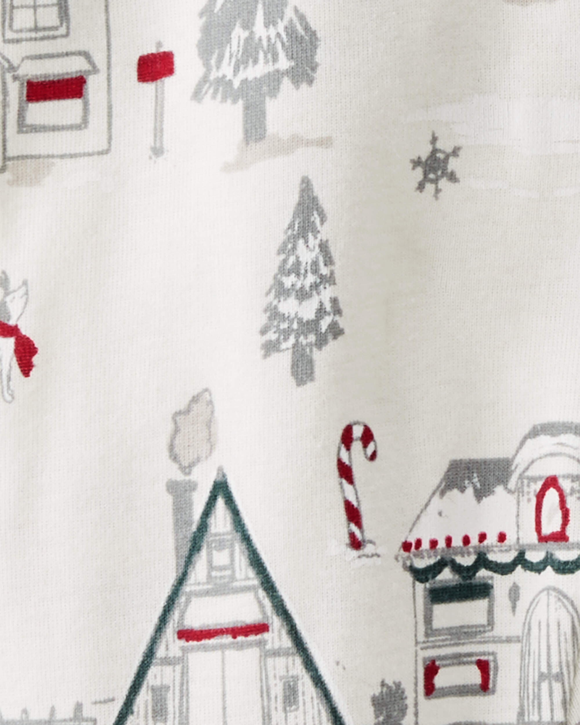 Baby Organic Cotton Sleep & Play pyjamas Winter Village