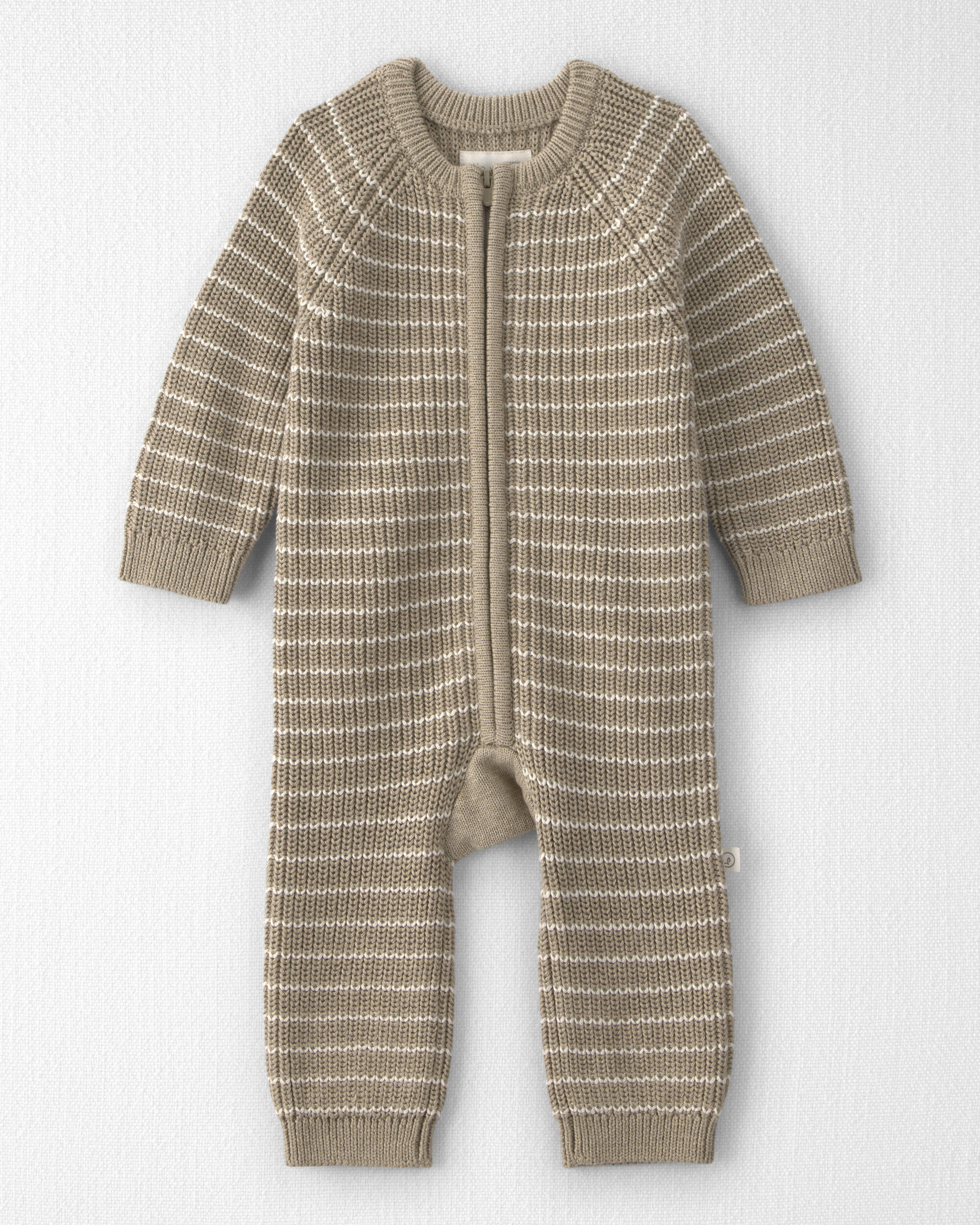 Baby Organic Cotton Sweater Knit Jumpsuit