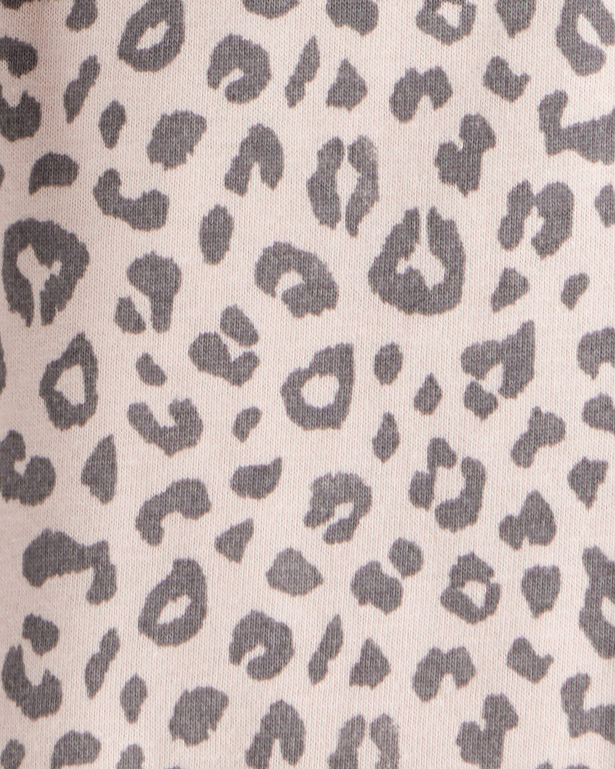 Baby Girl 2-Piece Long-Sleeve Bodysuit & Pull-On Leopard Pants