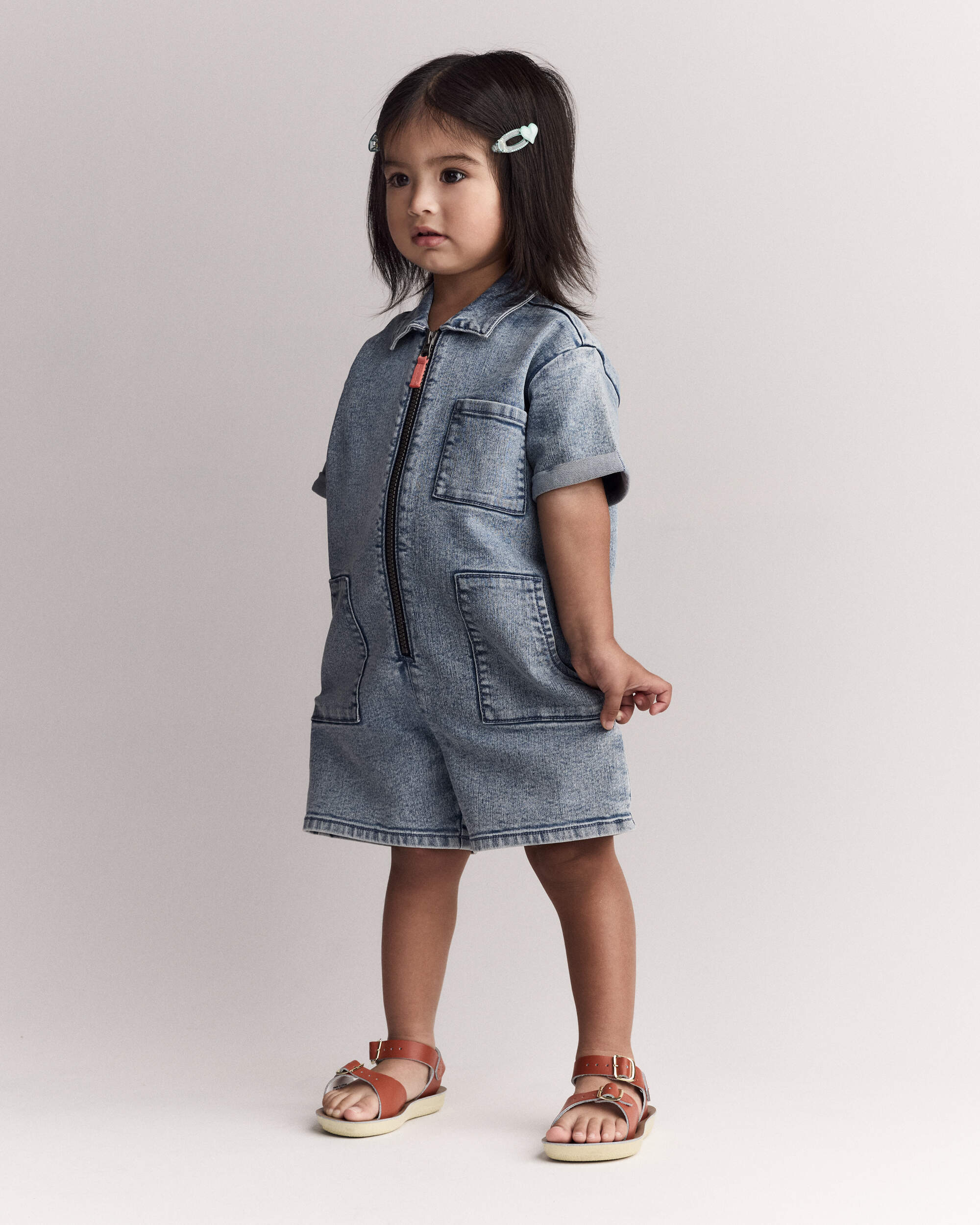 Toddler Girl Day Out™ Romper Denim