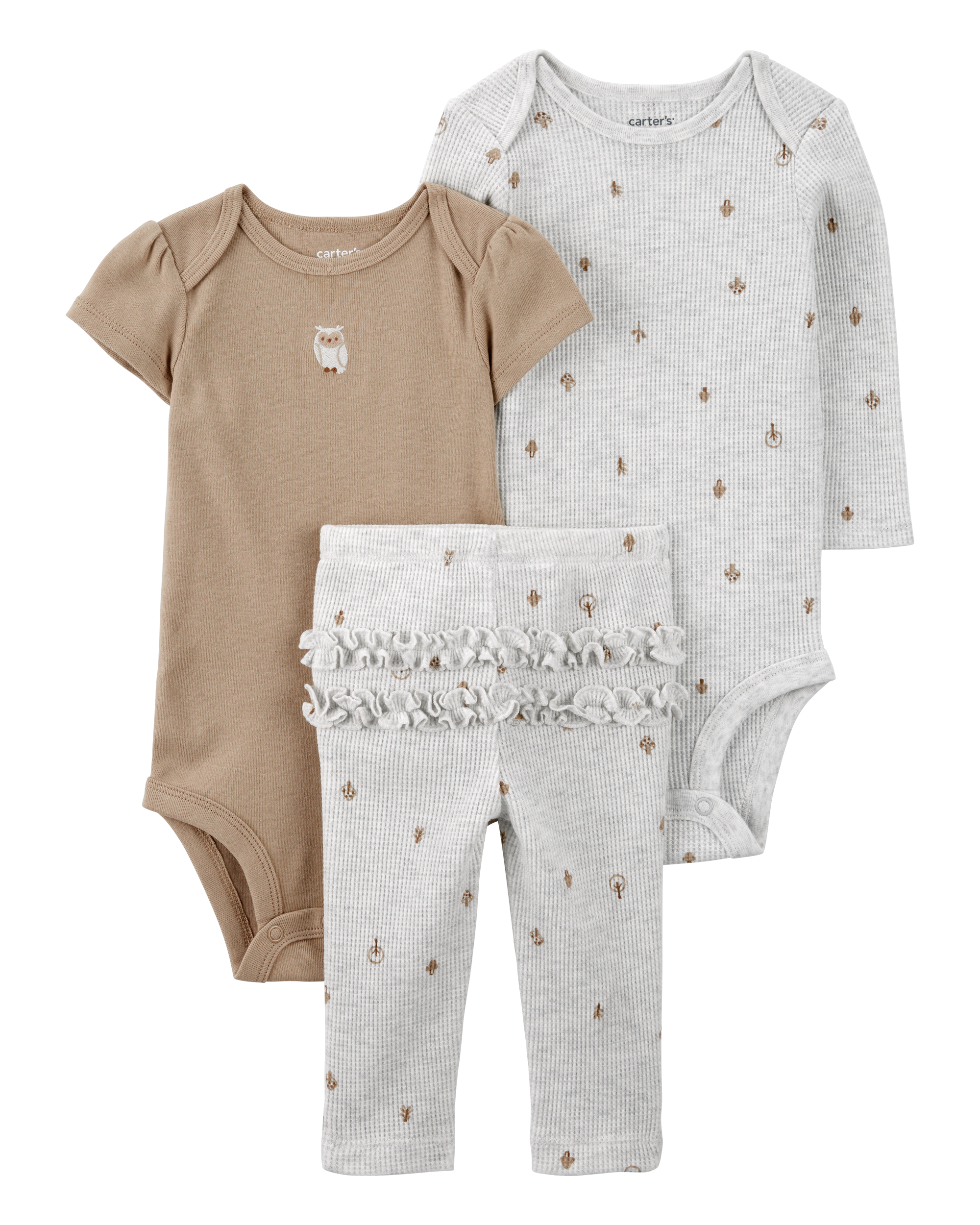 Baby 3-Piece Owl Little Character Set