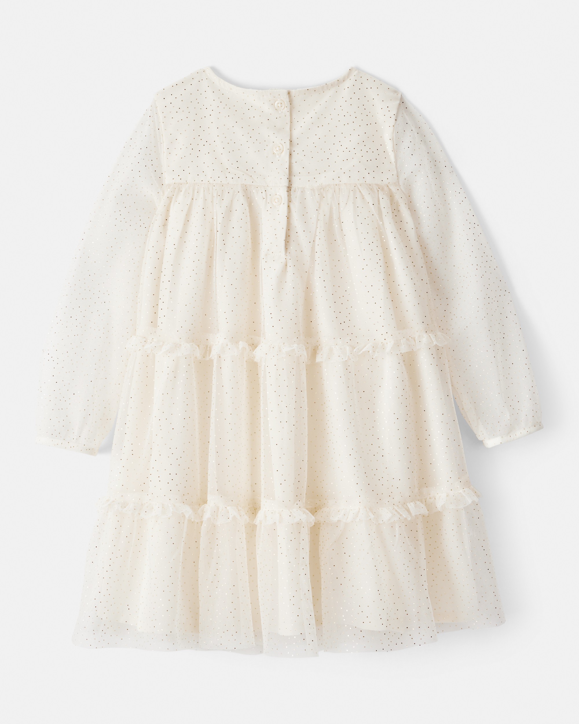 Toddler Girl Cream Holiday Dress