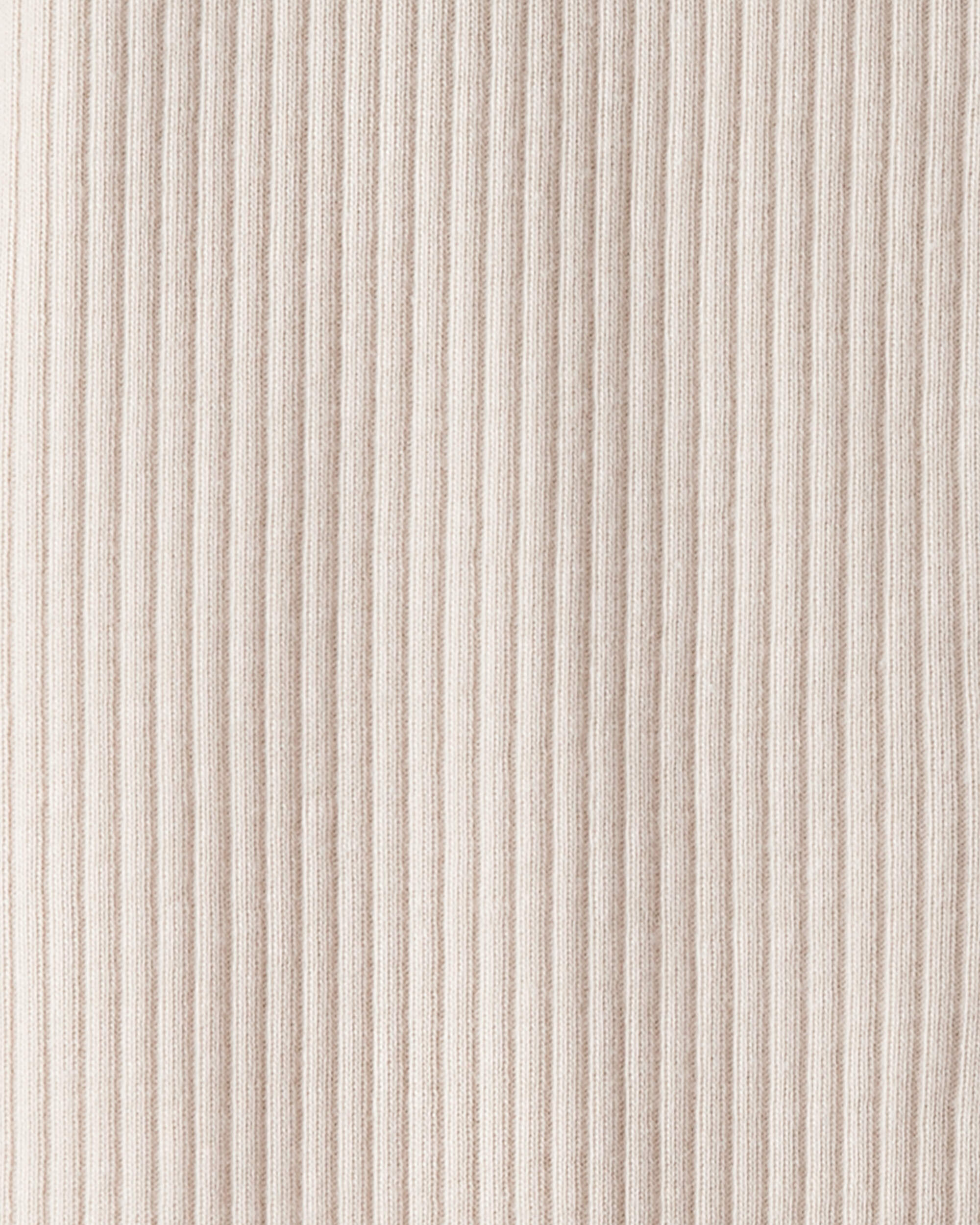 Baby Girl Bow Cotton Long-Sleeve Snug Fit Sleeper - Brown