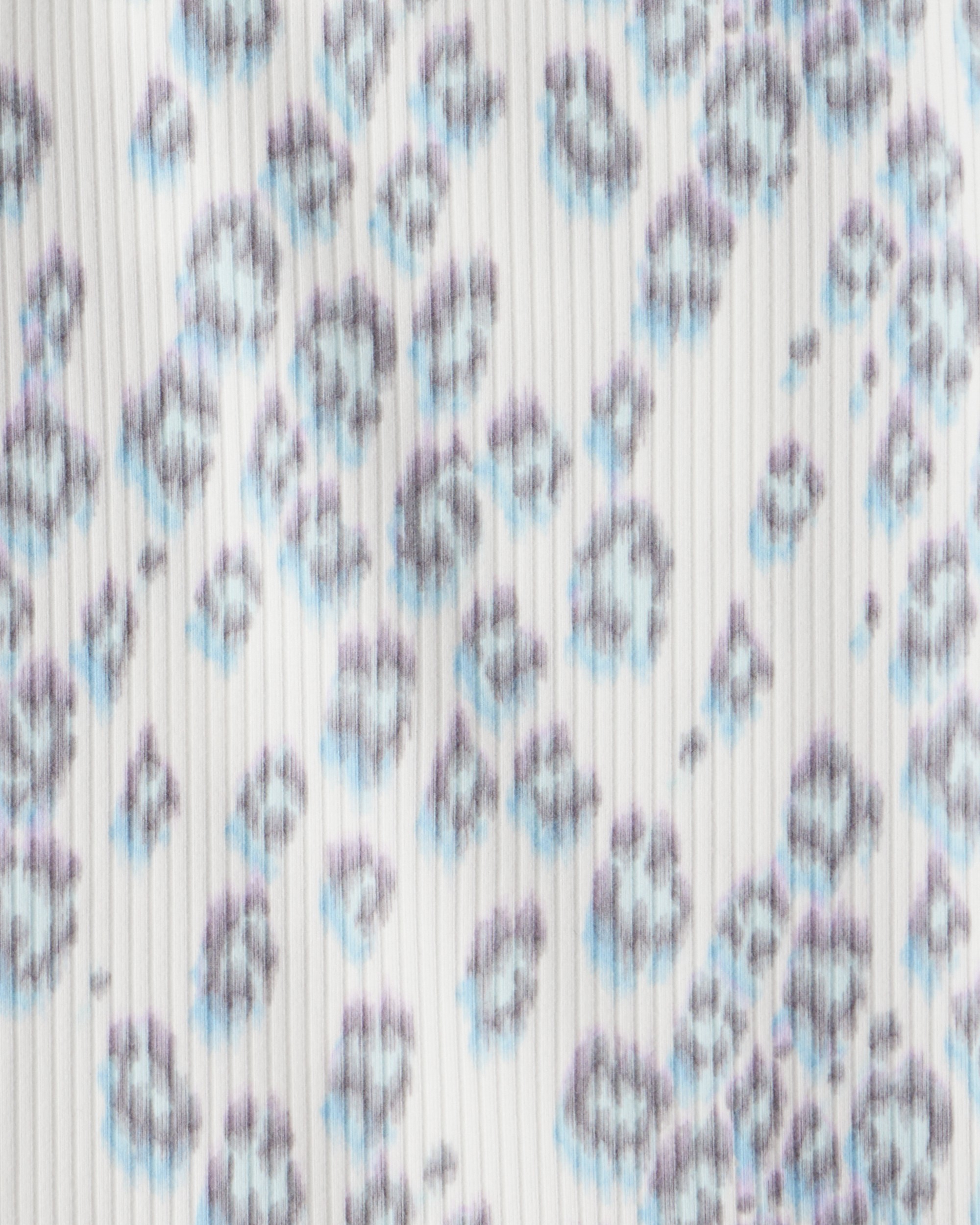 Girls Cheetah Active Rib Long-Sleeve Top