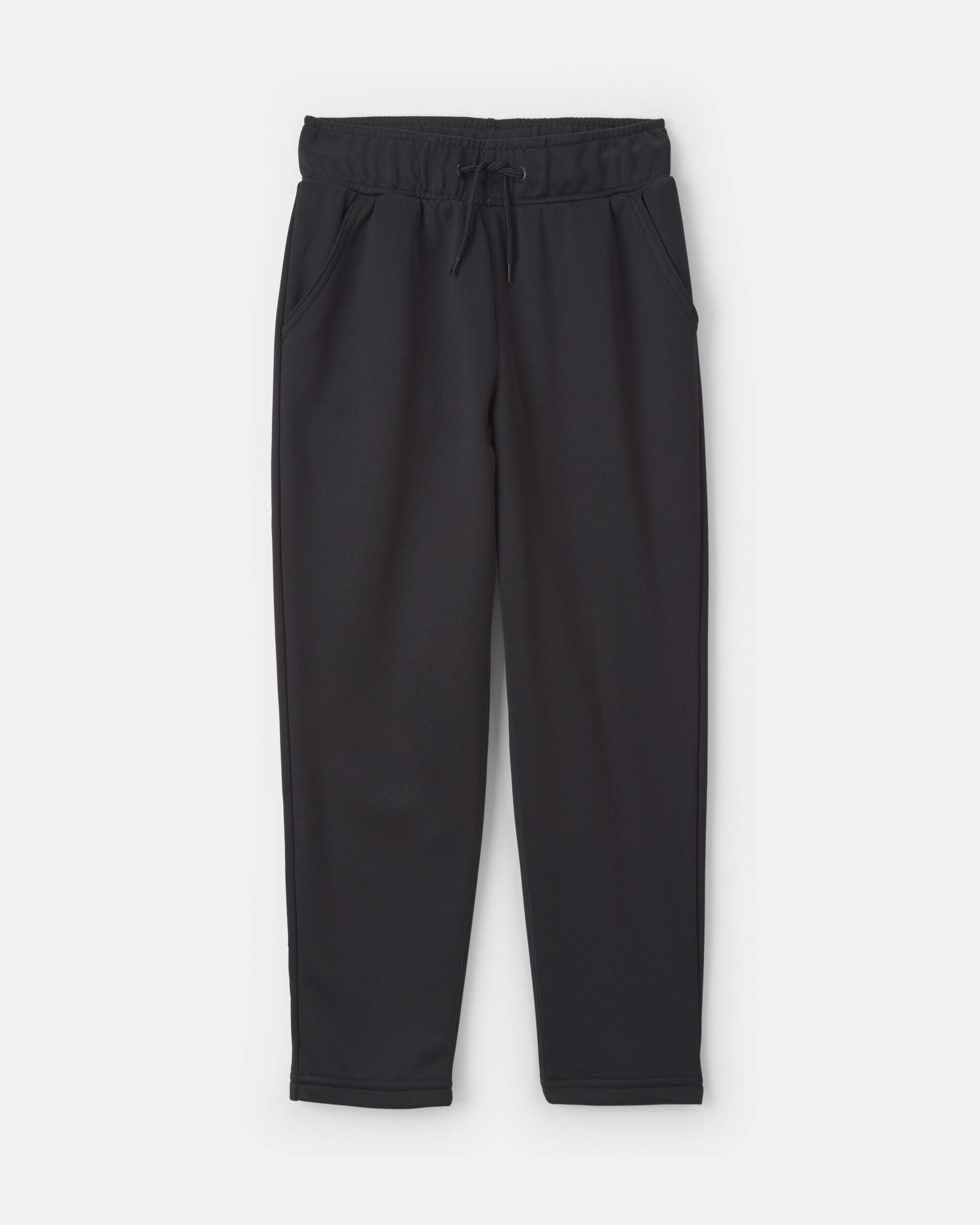 Boys French Terry Active Pants - Black