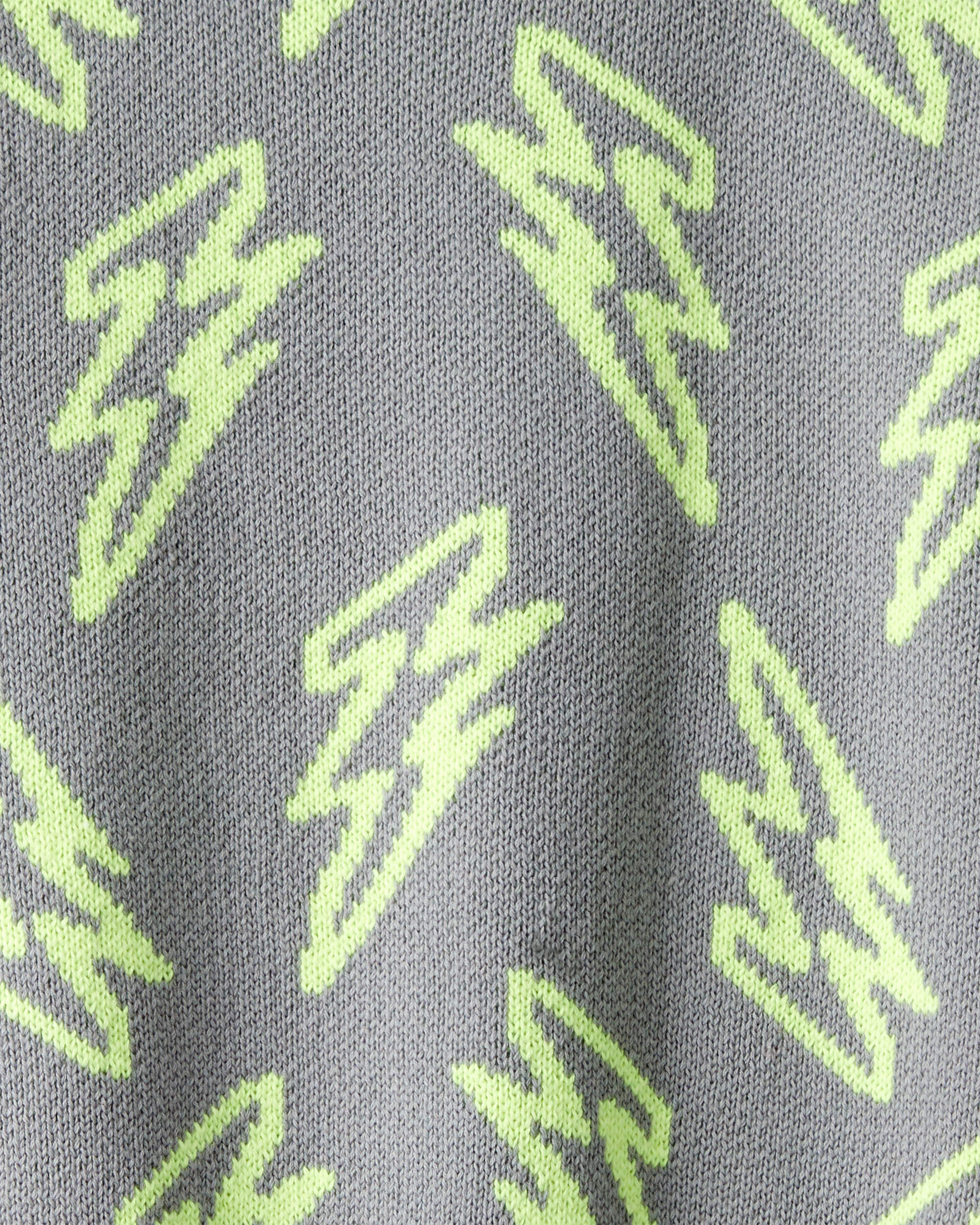 Boys Lightning Sweater - Grey