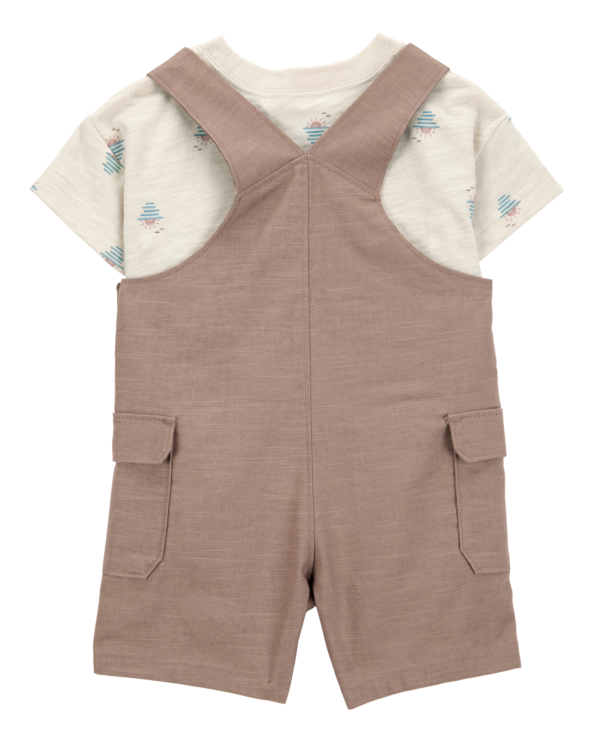 Baby 2-Piece Sunset Tee & Shortall Set