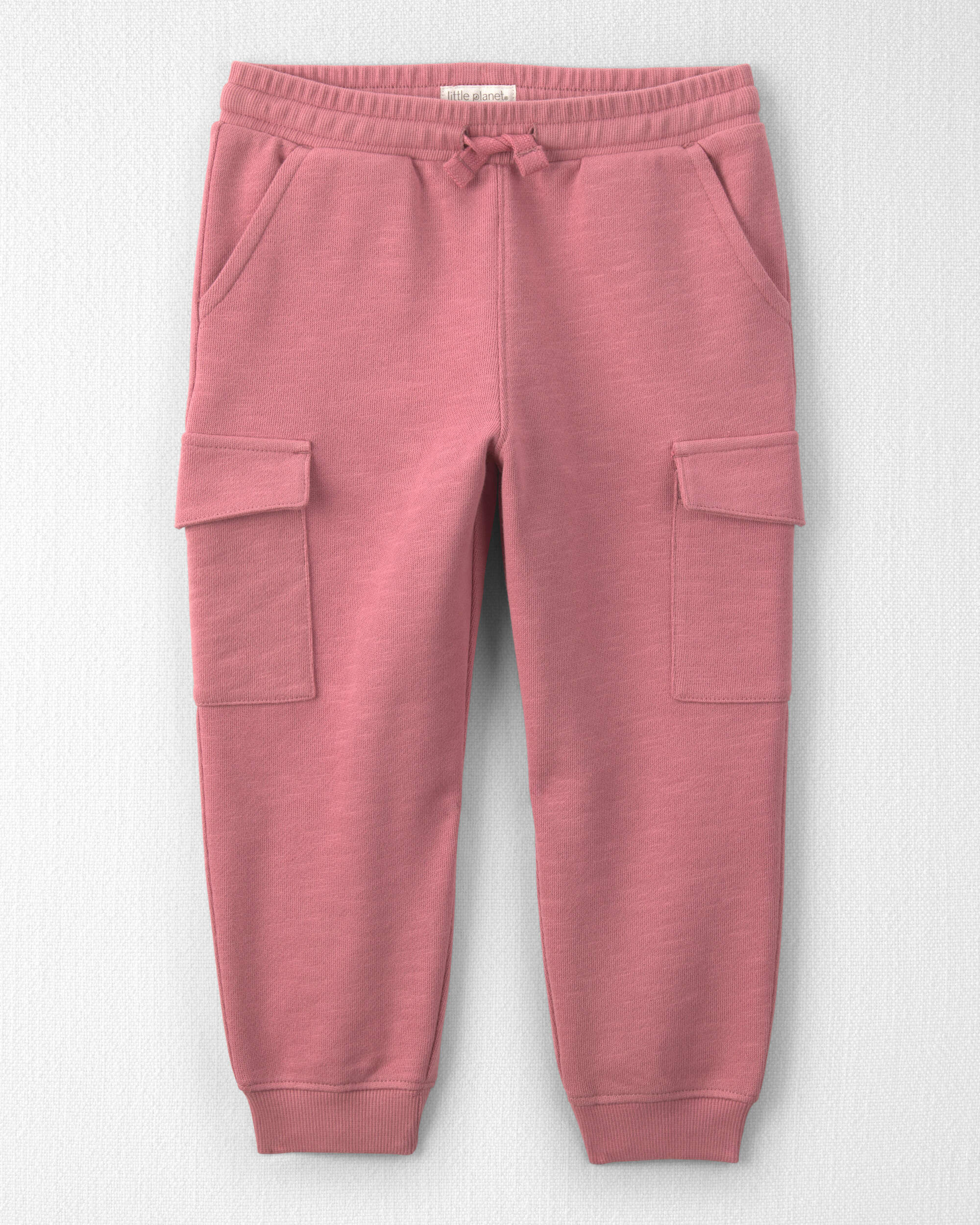 Toddler Girl Organic Cotton French Terry Cargo Pants